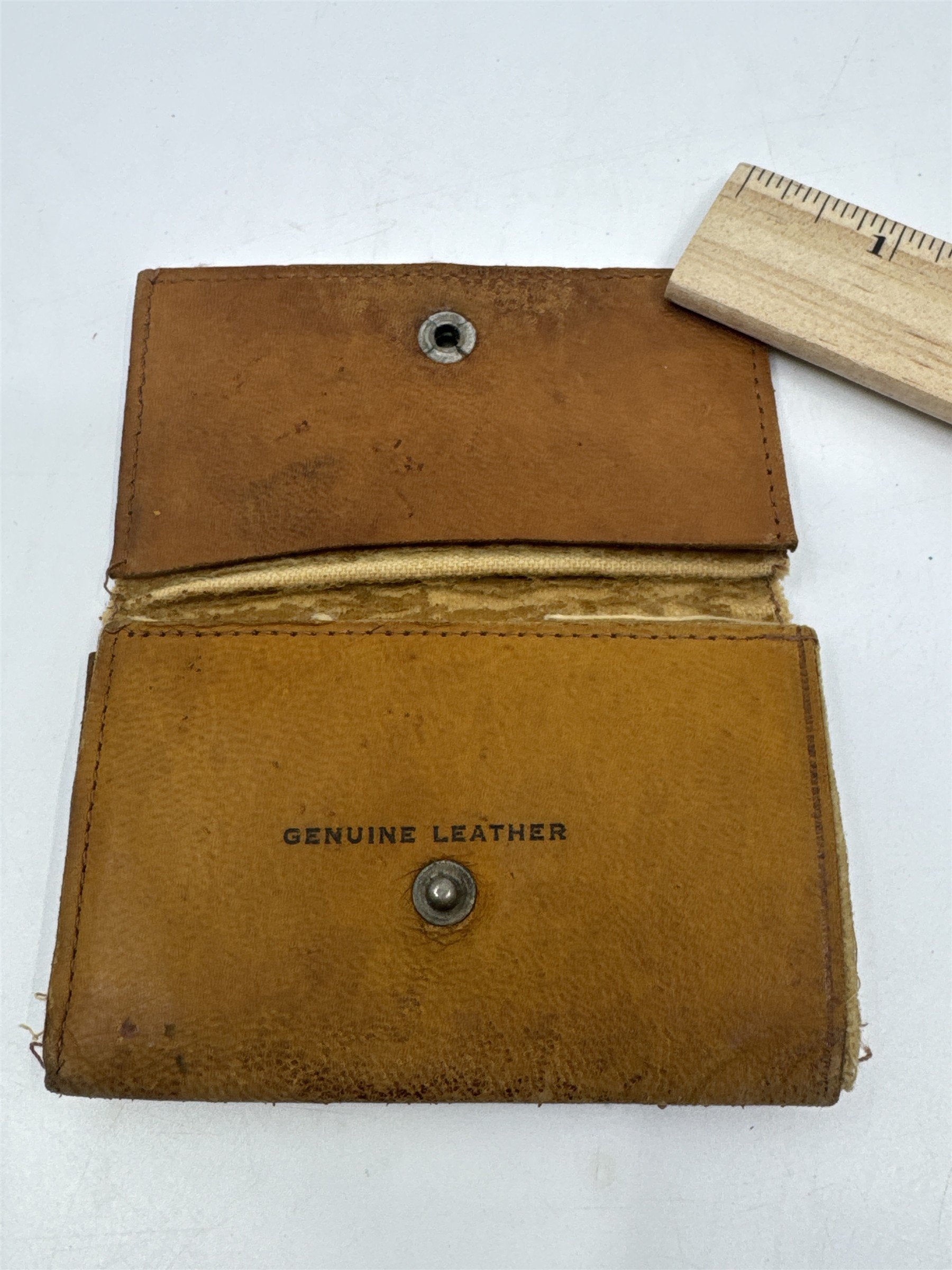 Vintage Genuine Leather Coney Island N.Y. Souvenir Travel Key Holder/Wallet