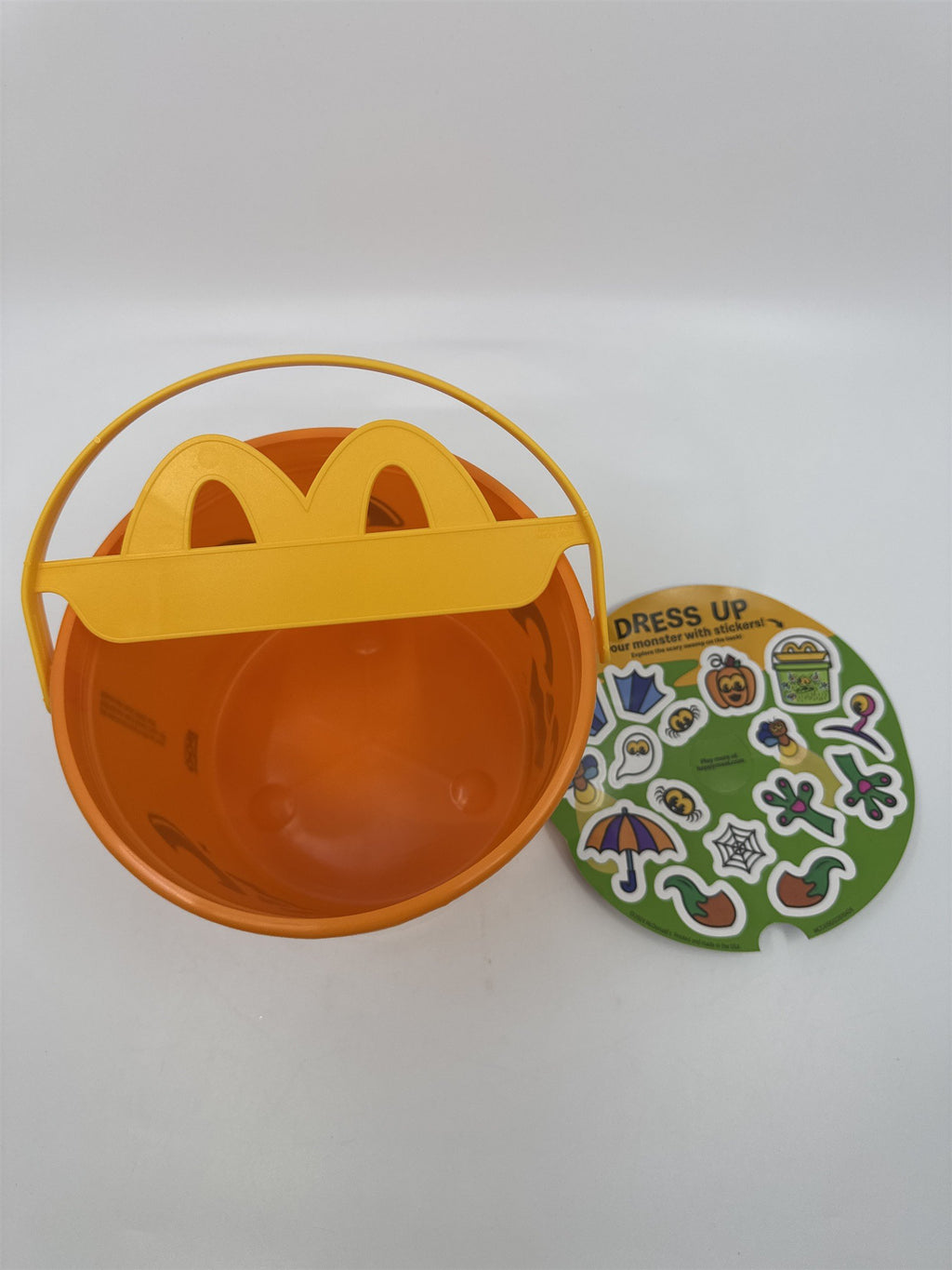 2025 McDonald's Boo Bucket Pail Orange Pumpkin Happy Meal Toy Halloween Bucket