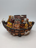 Vintage Noah's Ark Resin Nightlight Table Lamp Babies & Animals Works