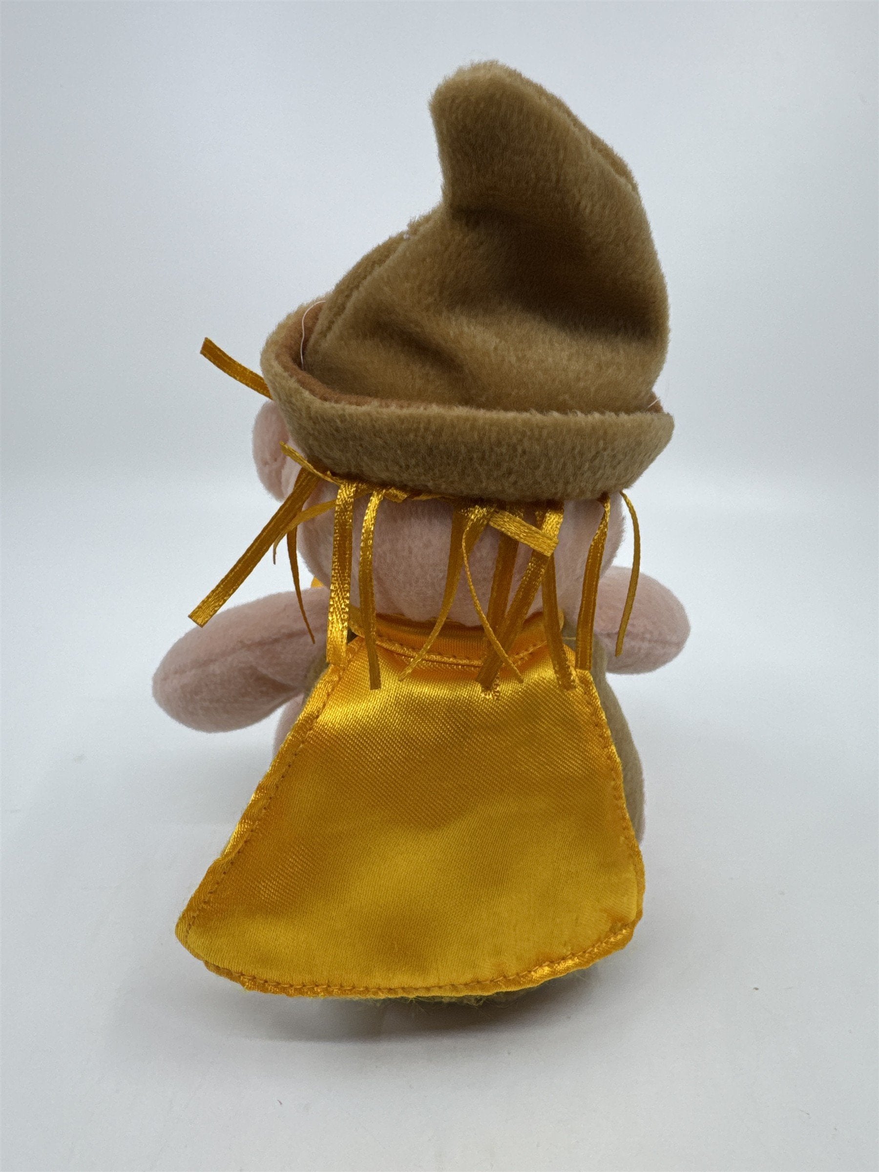 Vintage Polyester Scarecrow Plush W/ Yellow Bowtie And Cape