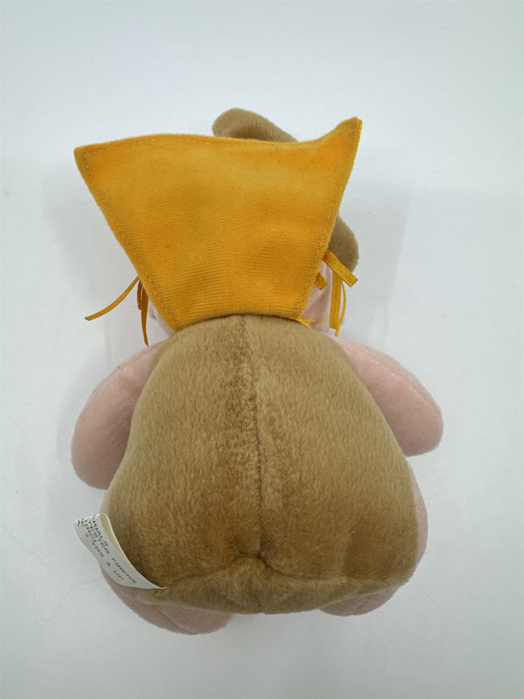 Vintage Polyester Scarecrow Plush W/ Yellow Bowtie And Cape
