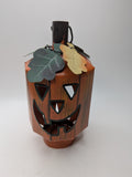 Metal Jack-O-Lantern Pumpkin Lantern Tea Light Holder Halloween Decor Rustic