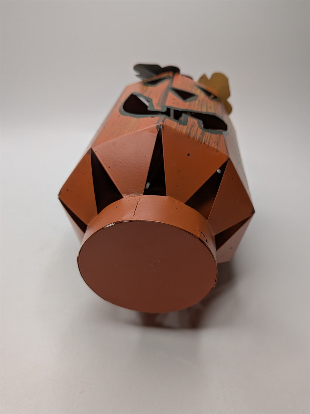 Metal Jack-O-Lantern Pumpkin Lantern Tea Light Holder Halloween Decor Rustic