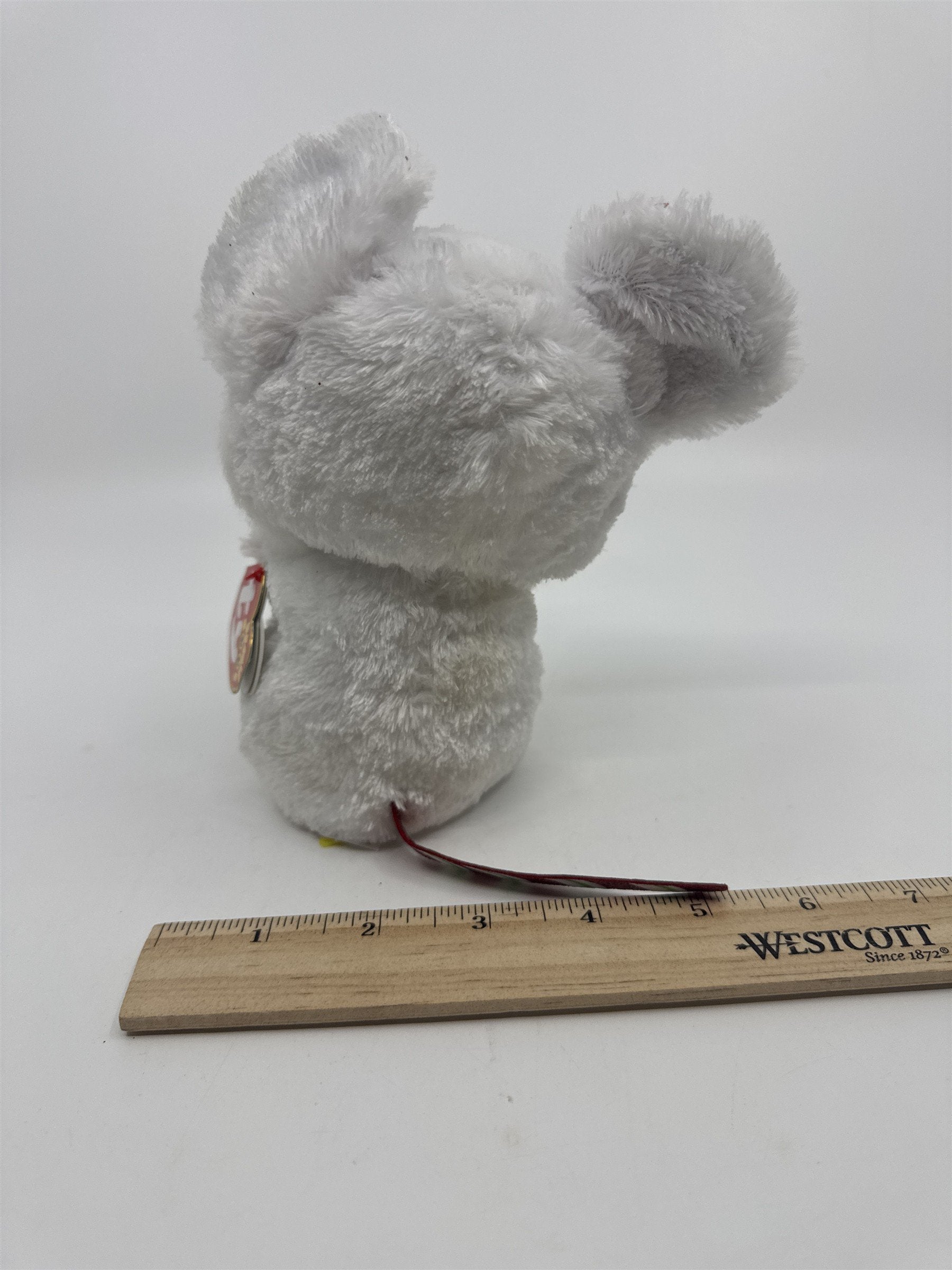 TY Beanie Boos Christmas Stuffed Toy Plush Chimney Mouse *Stained
