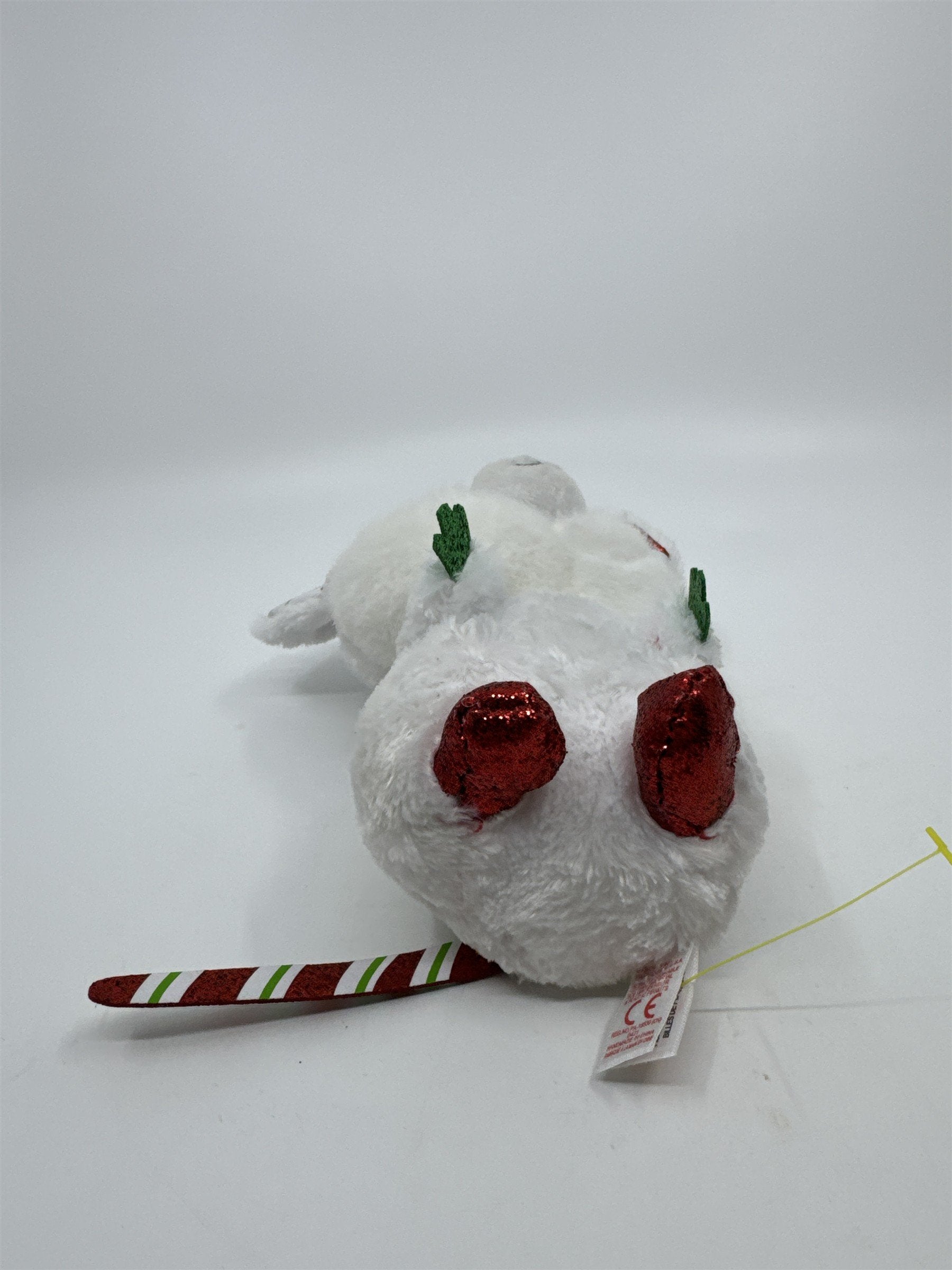 TY Beanie Boos Christmas Stuffed Toy Plush Chimney Mouse *Stained