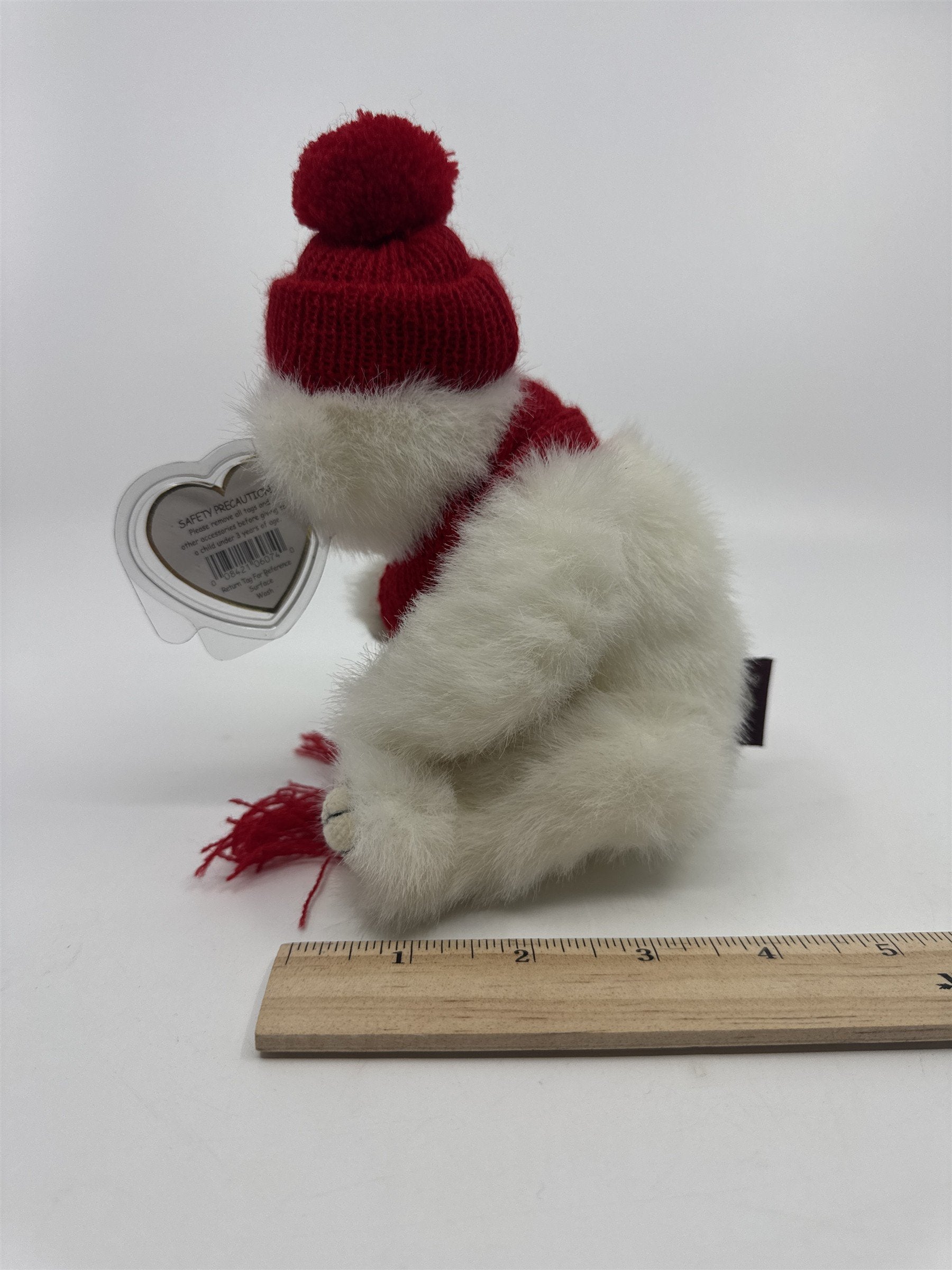 TY Beanie Baby Peppermint The Bear Whited Stuffed Plush Attic Treasures Plush
