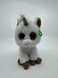 TY Beanie Boos Snowfall The Holiday/Christmas Unicorn Stuffed Animal Plush