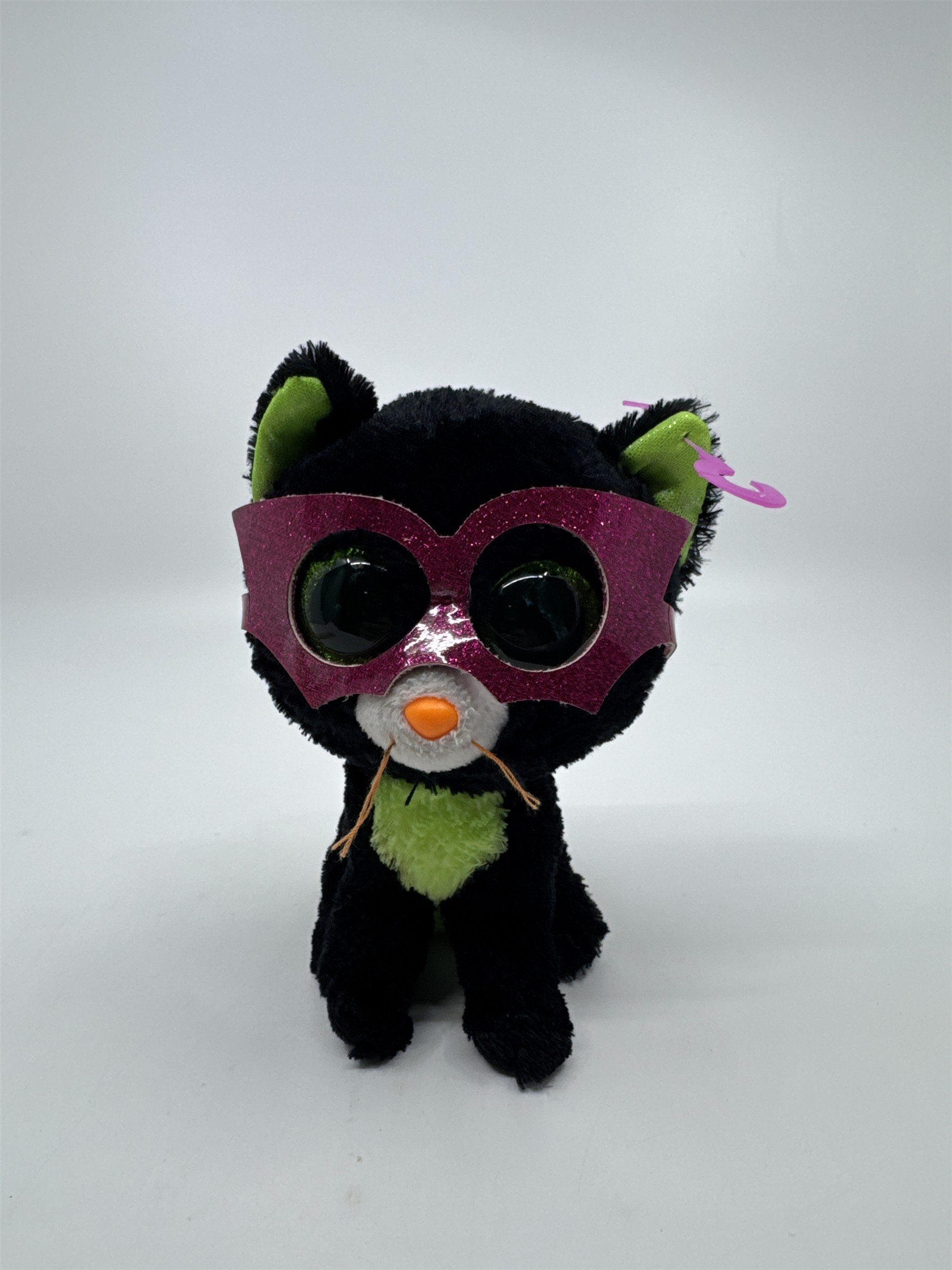 TY Beanie Boos Jinxy The Halloween Cat Black And Green Toy Plush Stuffed Animal