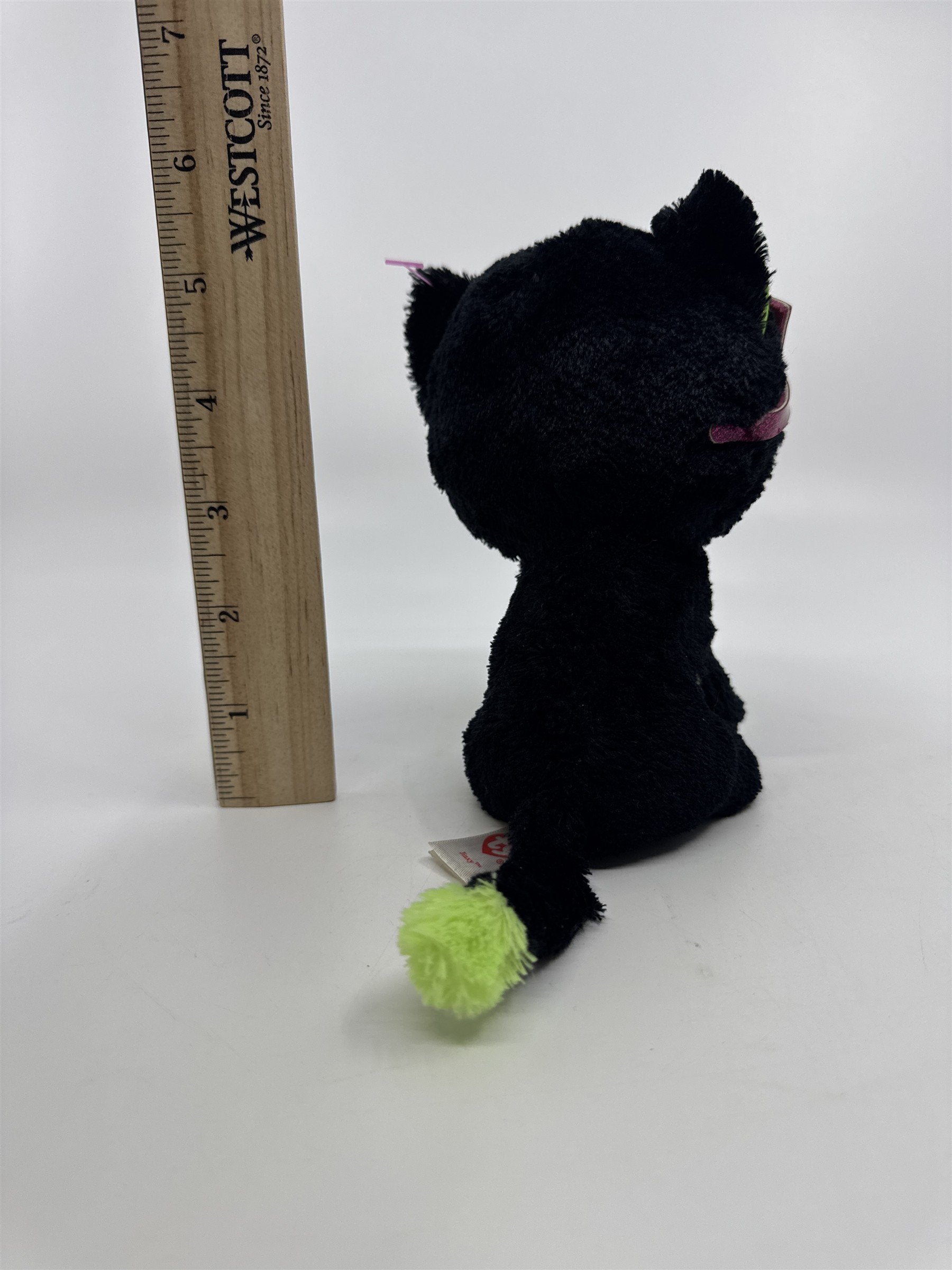 TY Beanie Boos Jinxy The Halloween Cat Black And Green Toy Plush Stuffed Animal