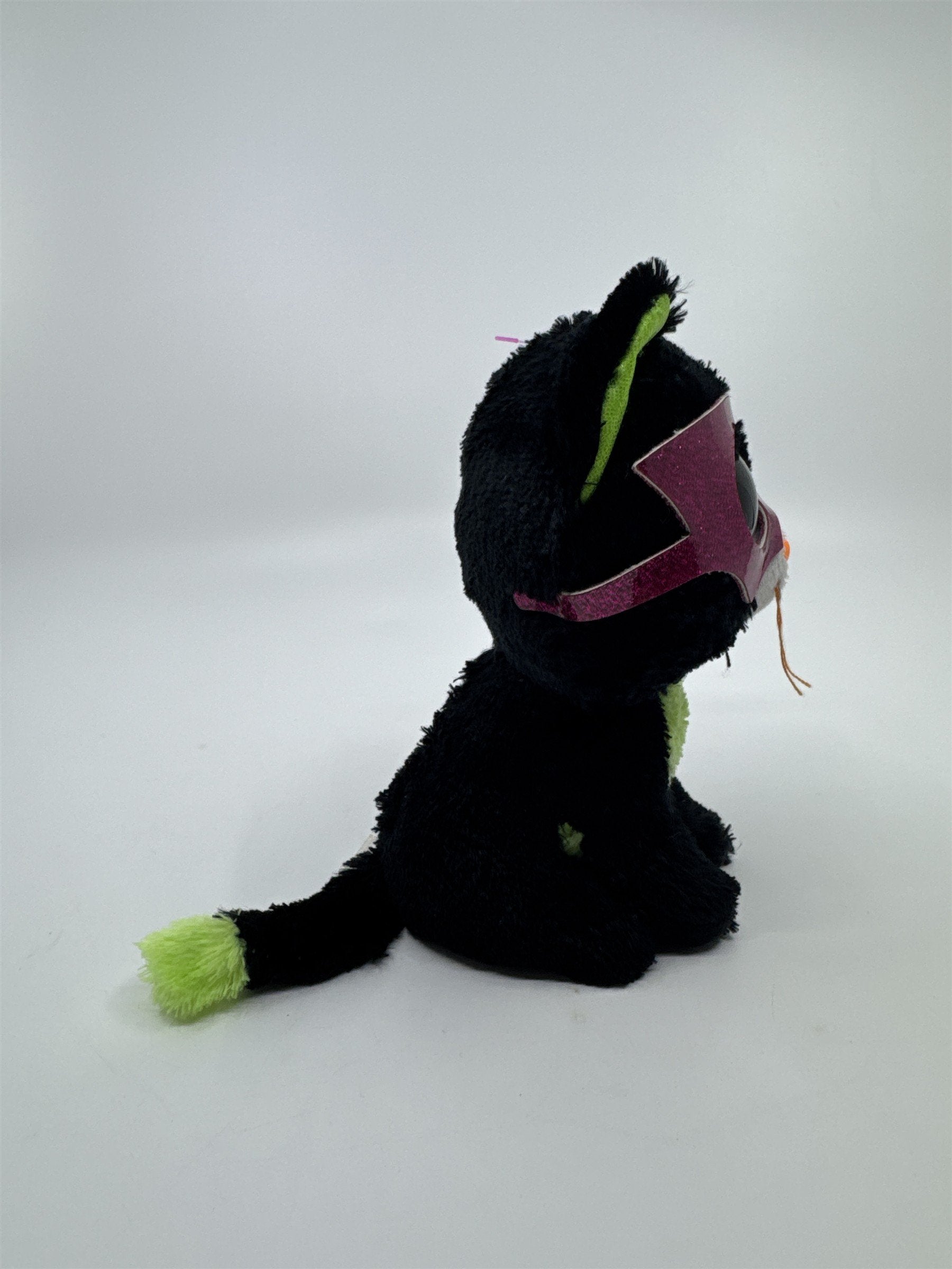 TY Beanie Boos Jinxy The Halloween Cat Black And Green Toy Plush Stuffed Animal