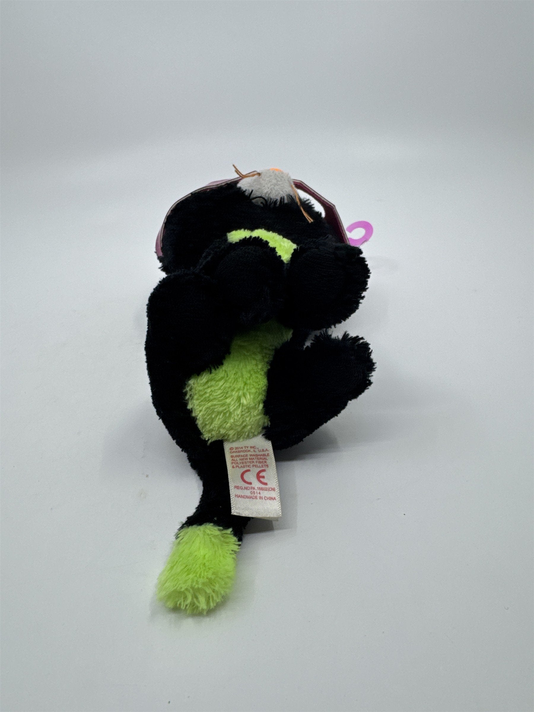 TY Beanie Boos Jinxy The Halloween Cat Black And Green Toy Plush Stuffed Animal