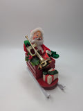 Vintage Annalee Santa Red Sleigh With Horn & Gifts 1963 1965