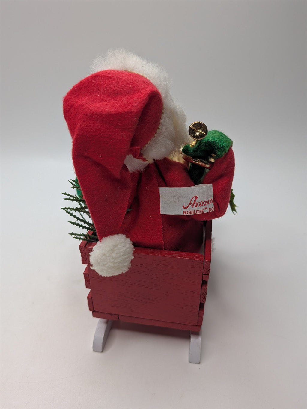 Vintage Annalee Santa Red Sleigh With Horn & Gifts 1963 1965