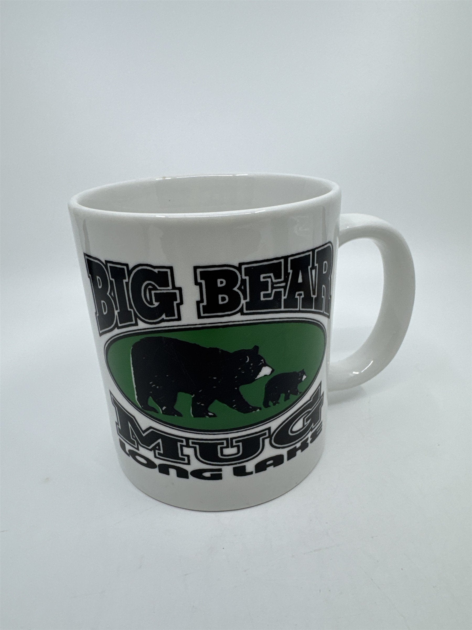 Ceramic White Big Bear Long Lake Large Coffee/Tea/Drink Mug Cup