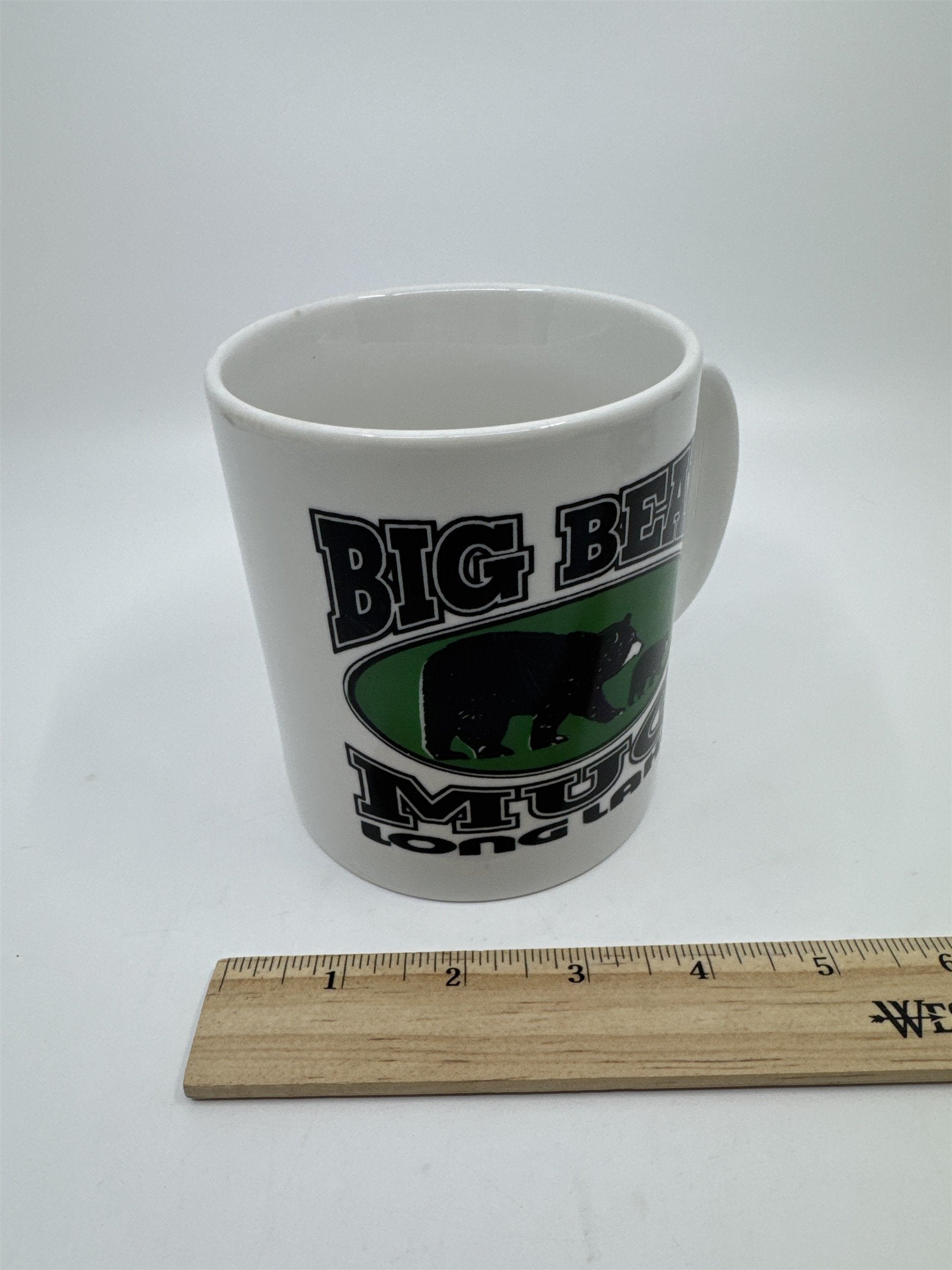 Ceramic White Big Bear Long Lake Large Coffee/Tea/Drink Mug Cup