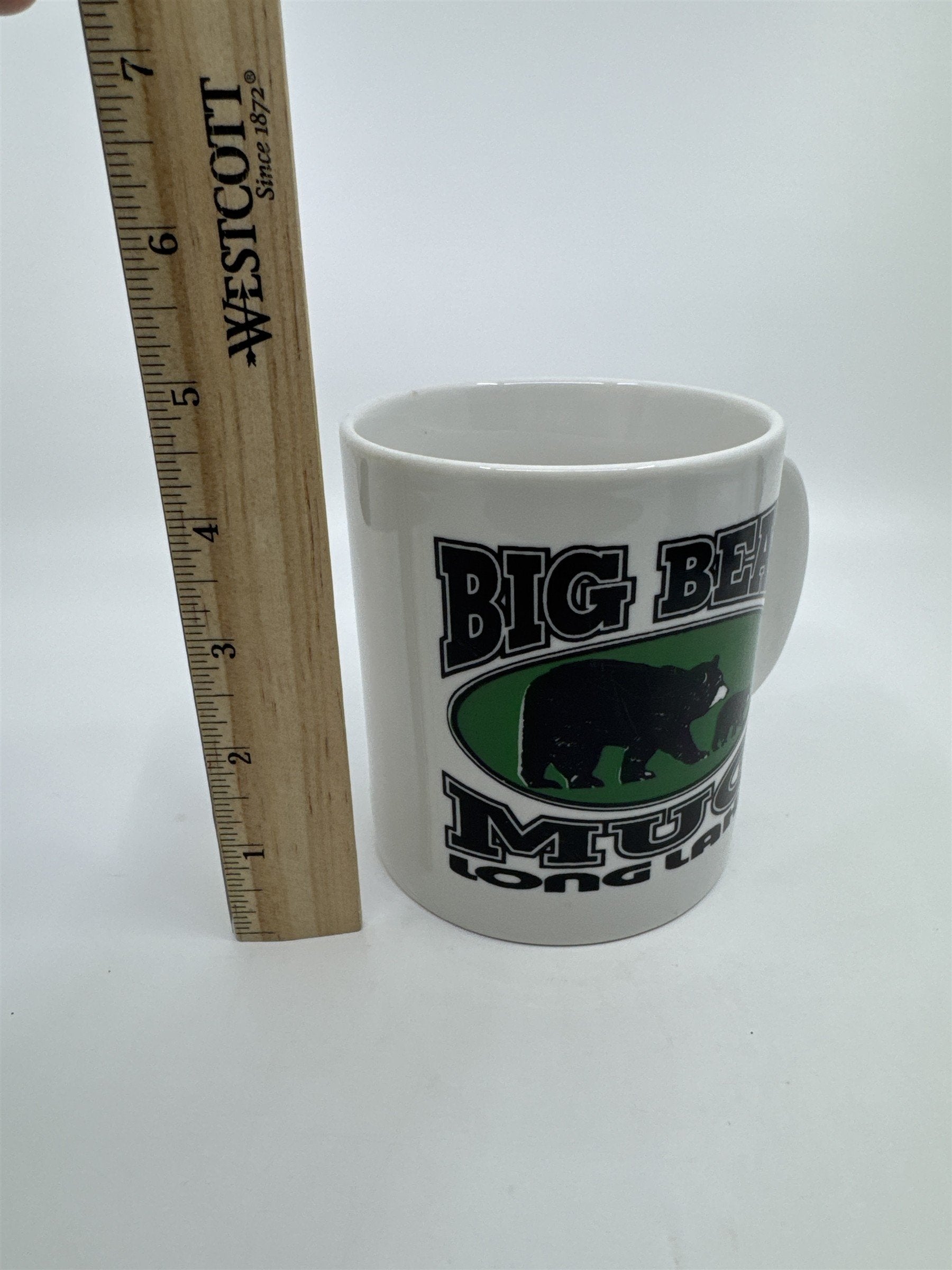 Ceramic White Big Bear Long Lake Large Coffee/Tea/Drink Mug Cup