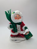 Vintage Annalee Mrs. Claus With Gift Purse Bag Beaded Christmas Cloth Doll