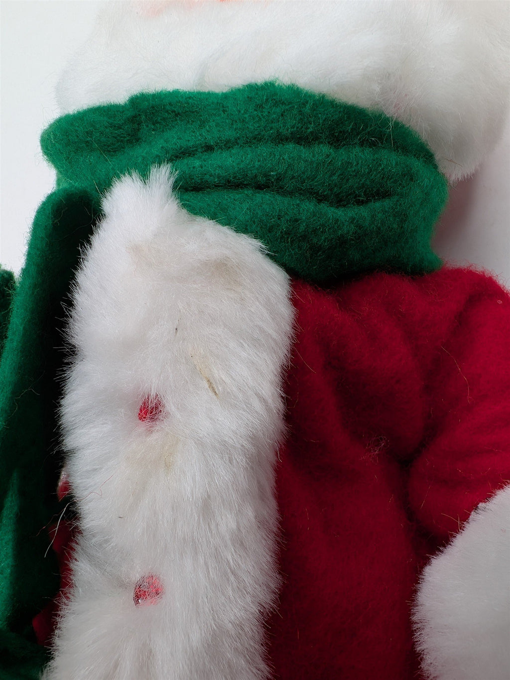 Vintage Annalee Mrs. Claus With Gift Purse Bag Beaded Christmas Cloth Doll
