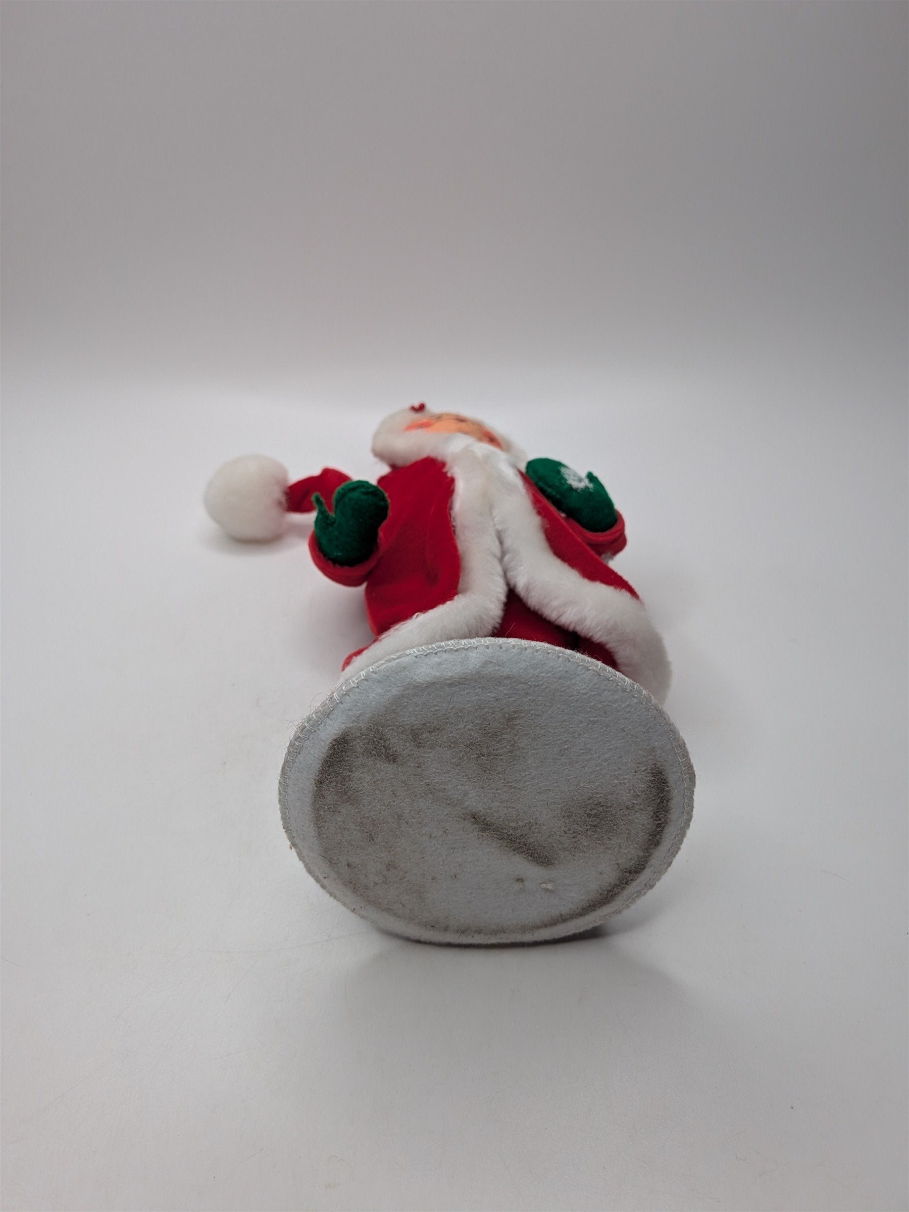 Vintage Annalee Mrs. Claus Mobilitee Doll With Green Mitten Christmas Cloth Doll