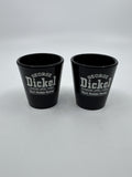Set Of Two George Dickel Tennessee Sippin' Whisky Black Shotglasses