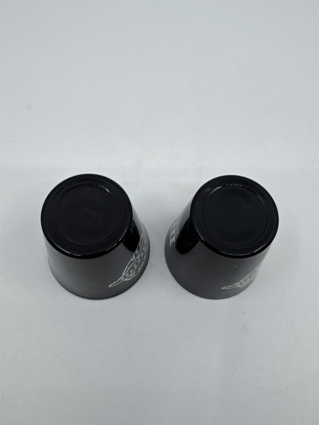Set Of Two George Dickel Tennessee Sippin' Whisky Black Shotglasses