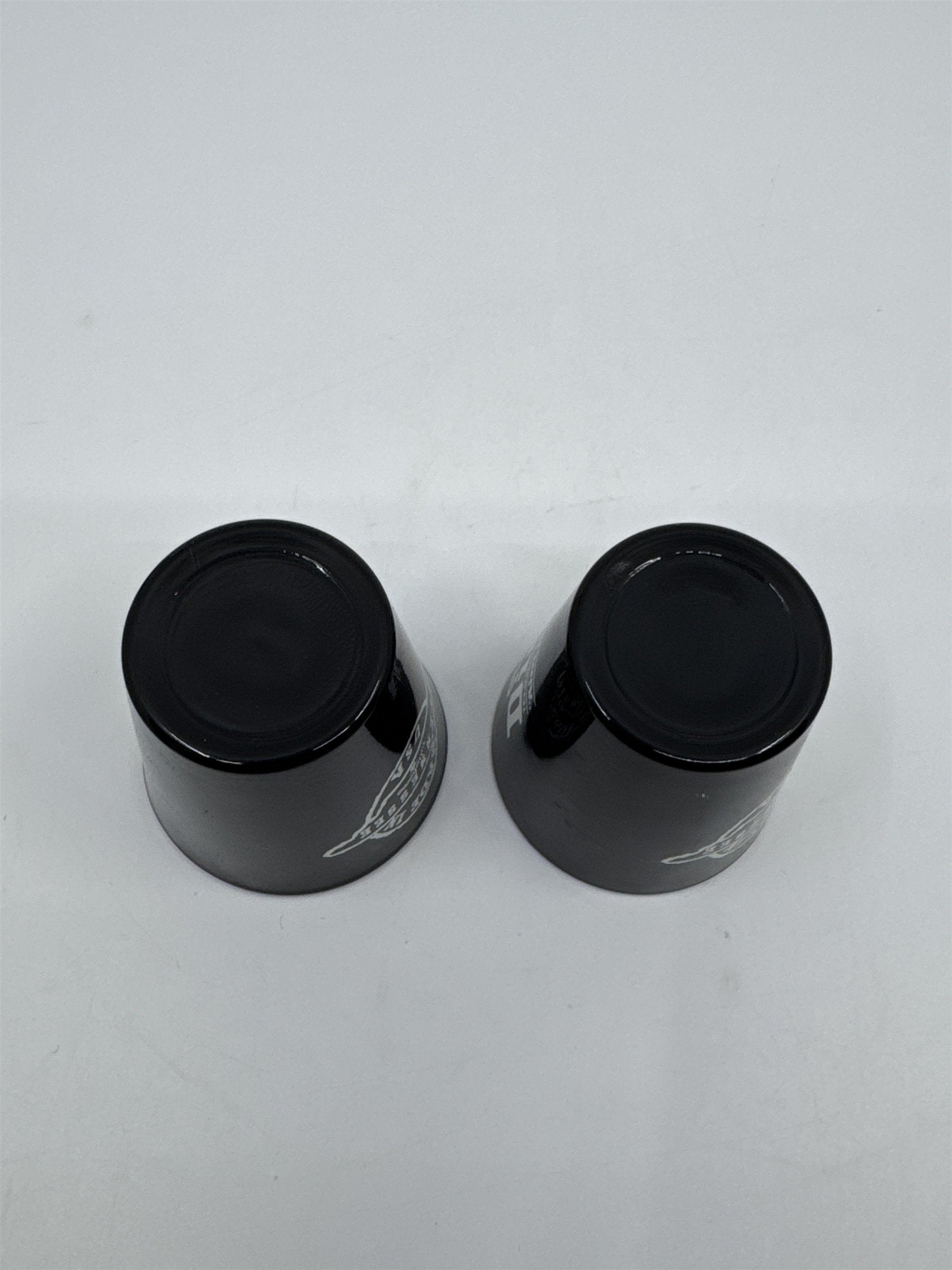 Set Of Two George Dickel Tennessee Sippin' Whisky Black Shotglasses