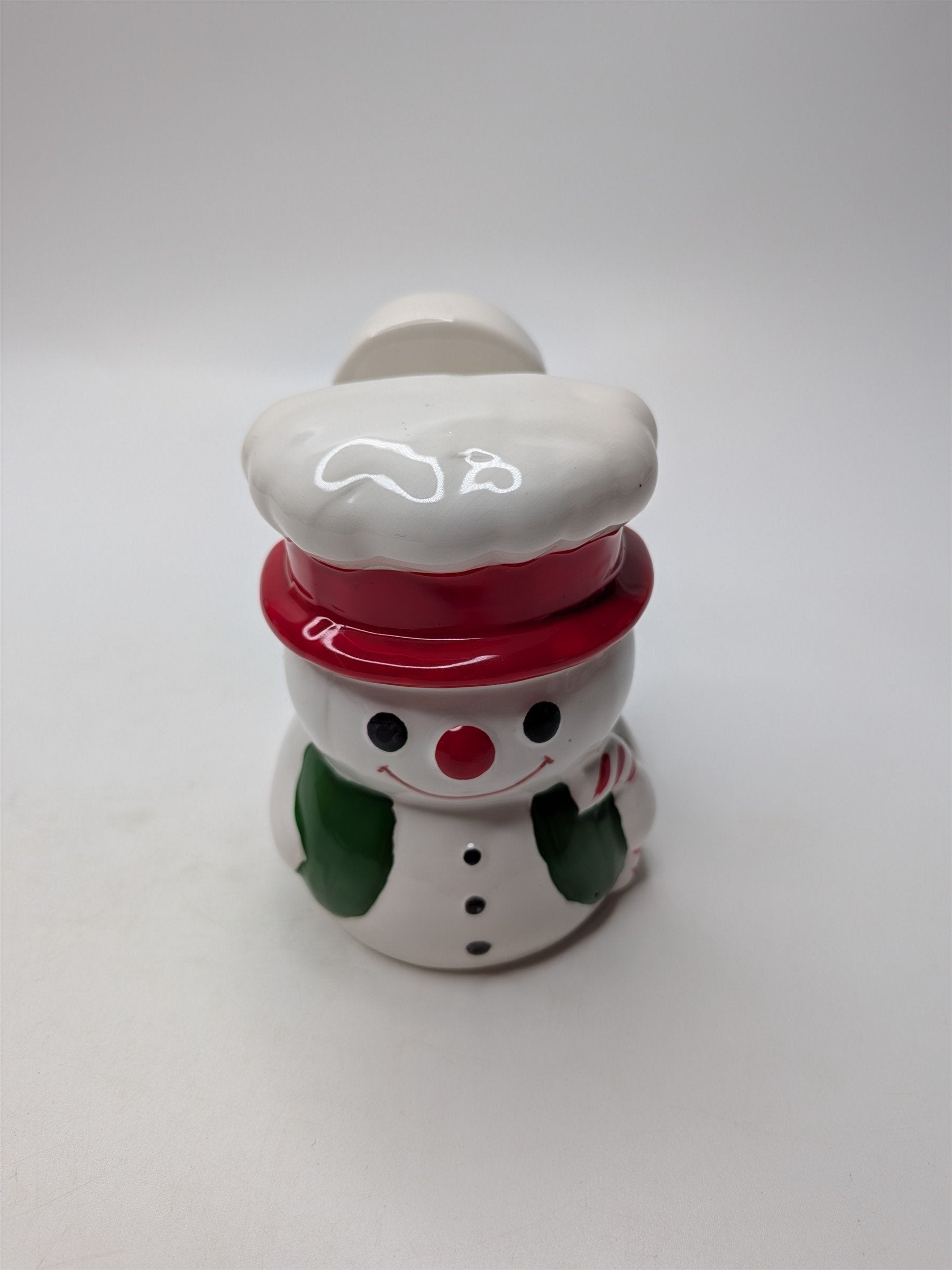 Vintage Lefton Japan Christmas Snowman Napkin Letter Holder Nostalgic Xmas Decor