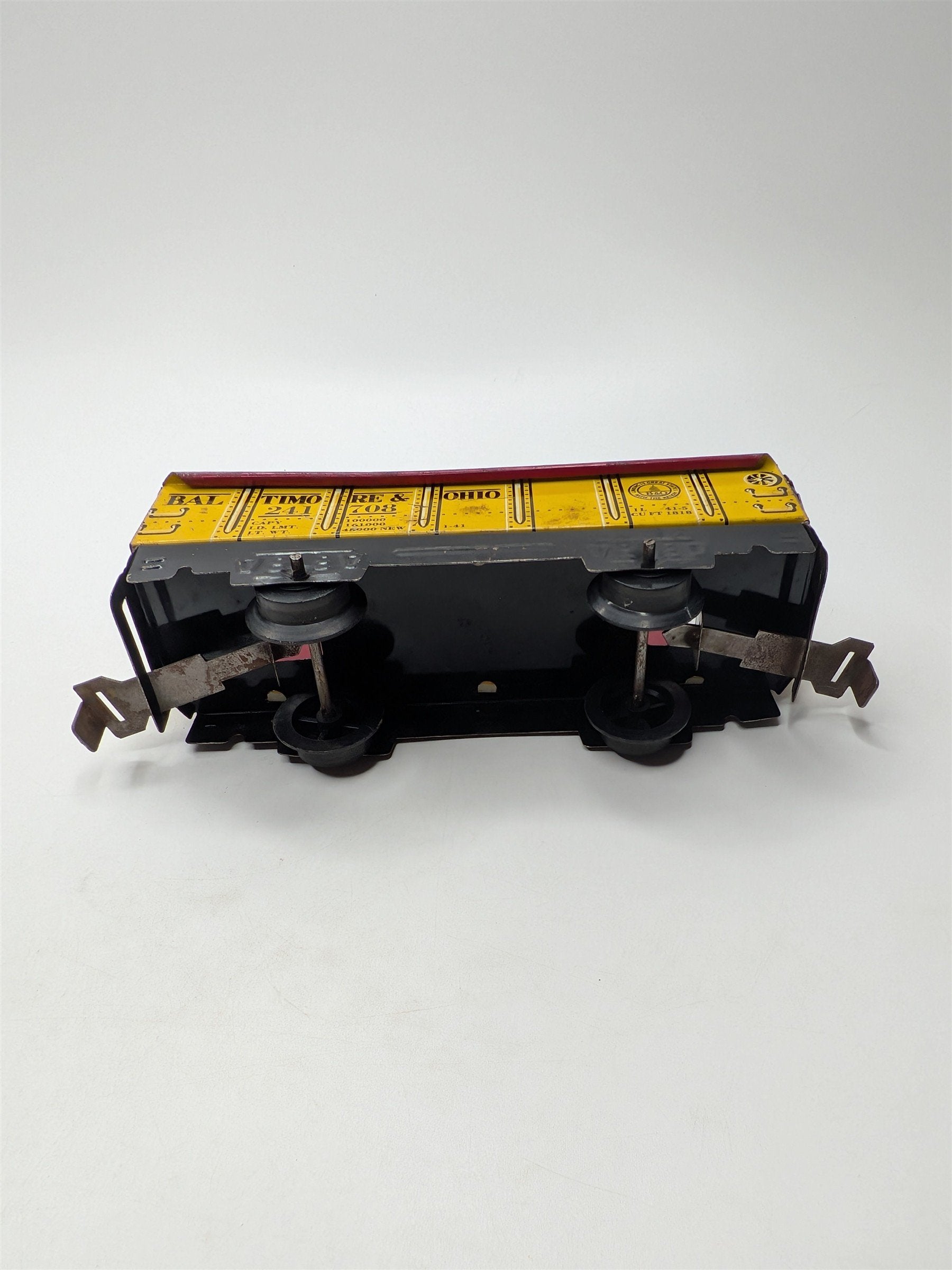 Marx Tinplate B&O 241708 Baltimore & Ohio 4 Wheel Train Car