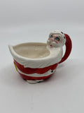 Vintage Santa Claus Ceramic Creamer W/ Blue Rhinestone Eyes Kreiss?