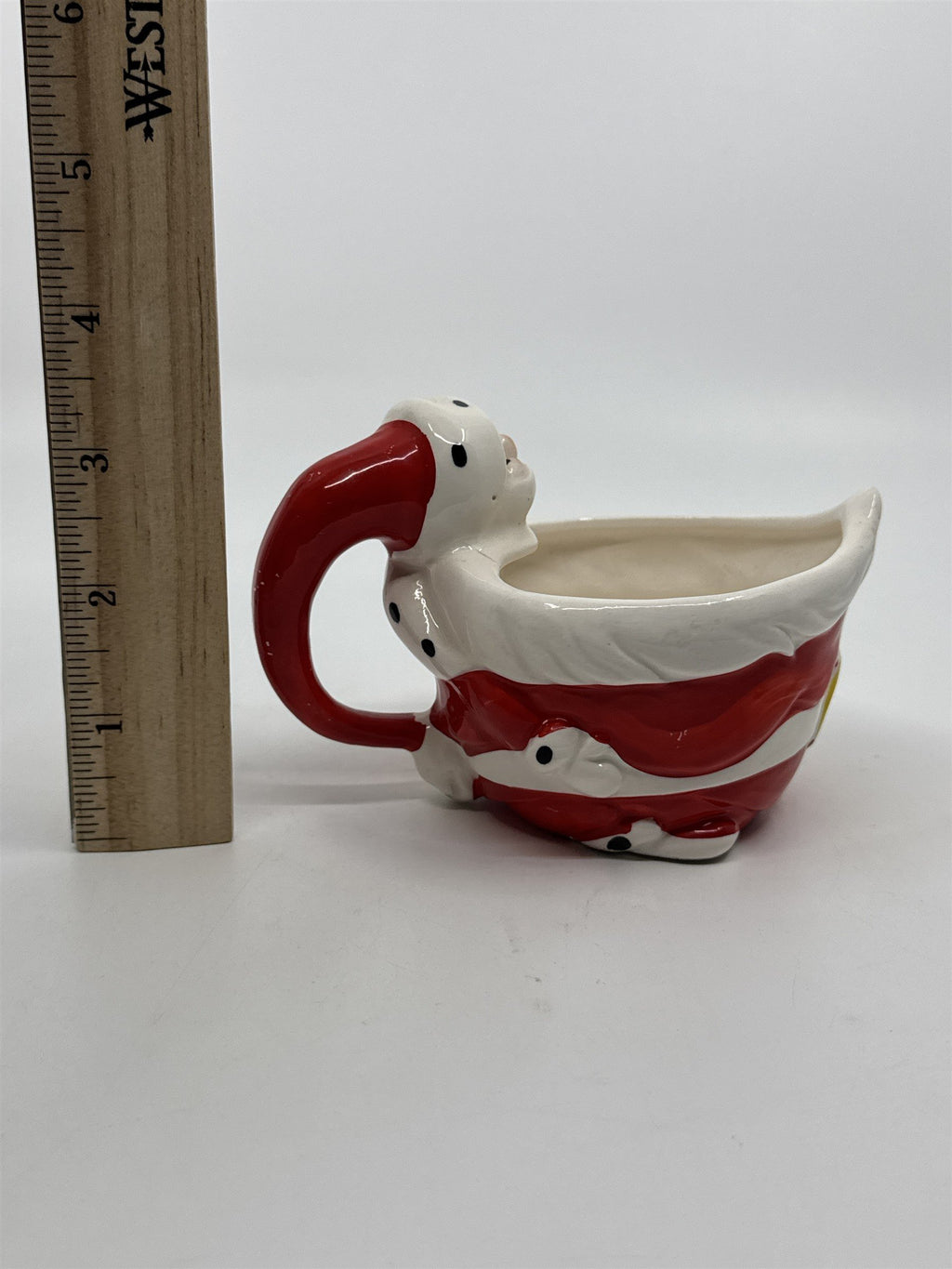 Vintage Santa Claus Ceramic Creamer W/ Blue Rhinestone Eyes Kreiss?