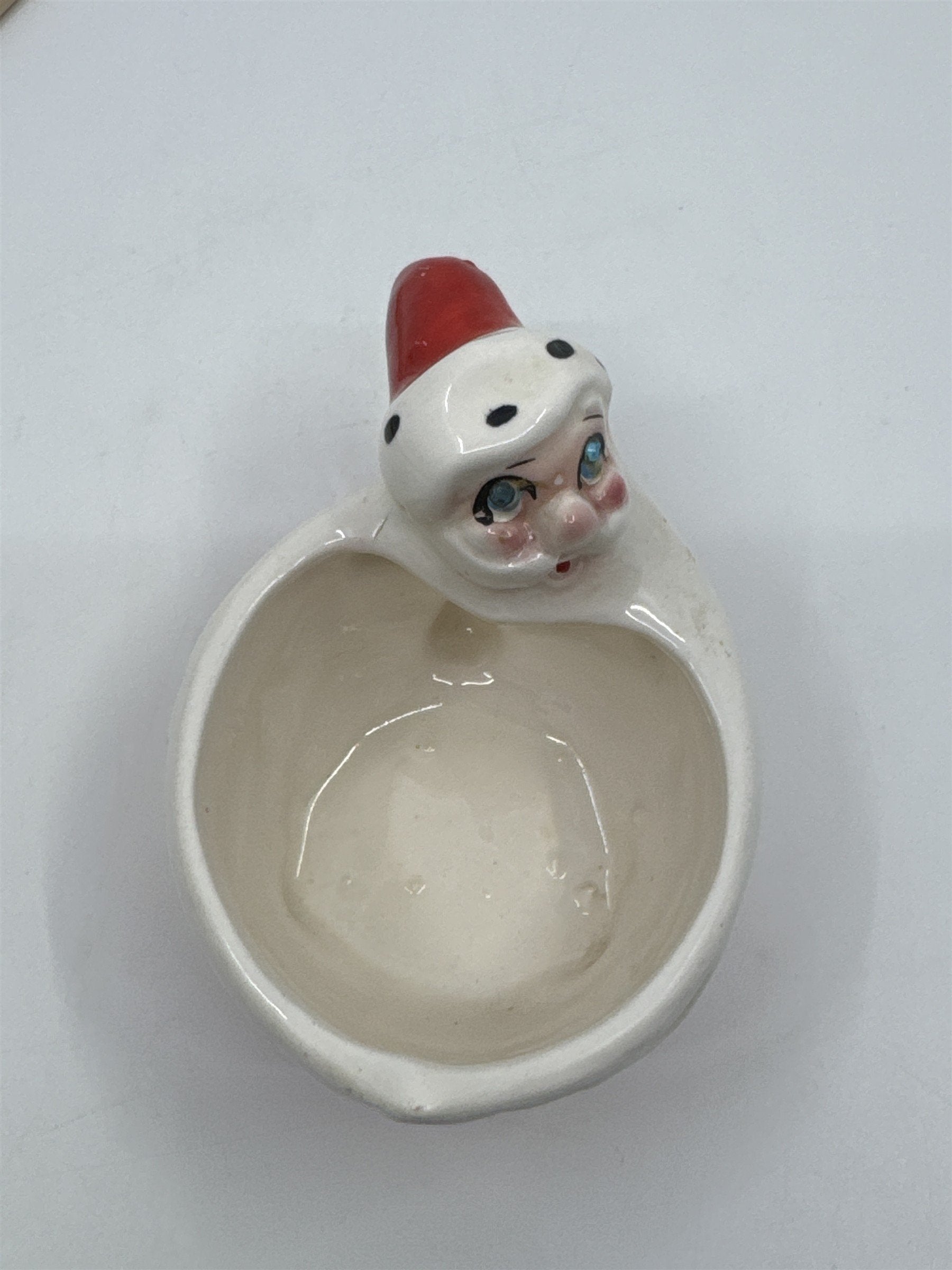Vintage Santa Claus Ceramic Creamer W/ Blue Rhinestone Eyes Kreiss?