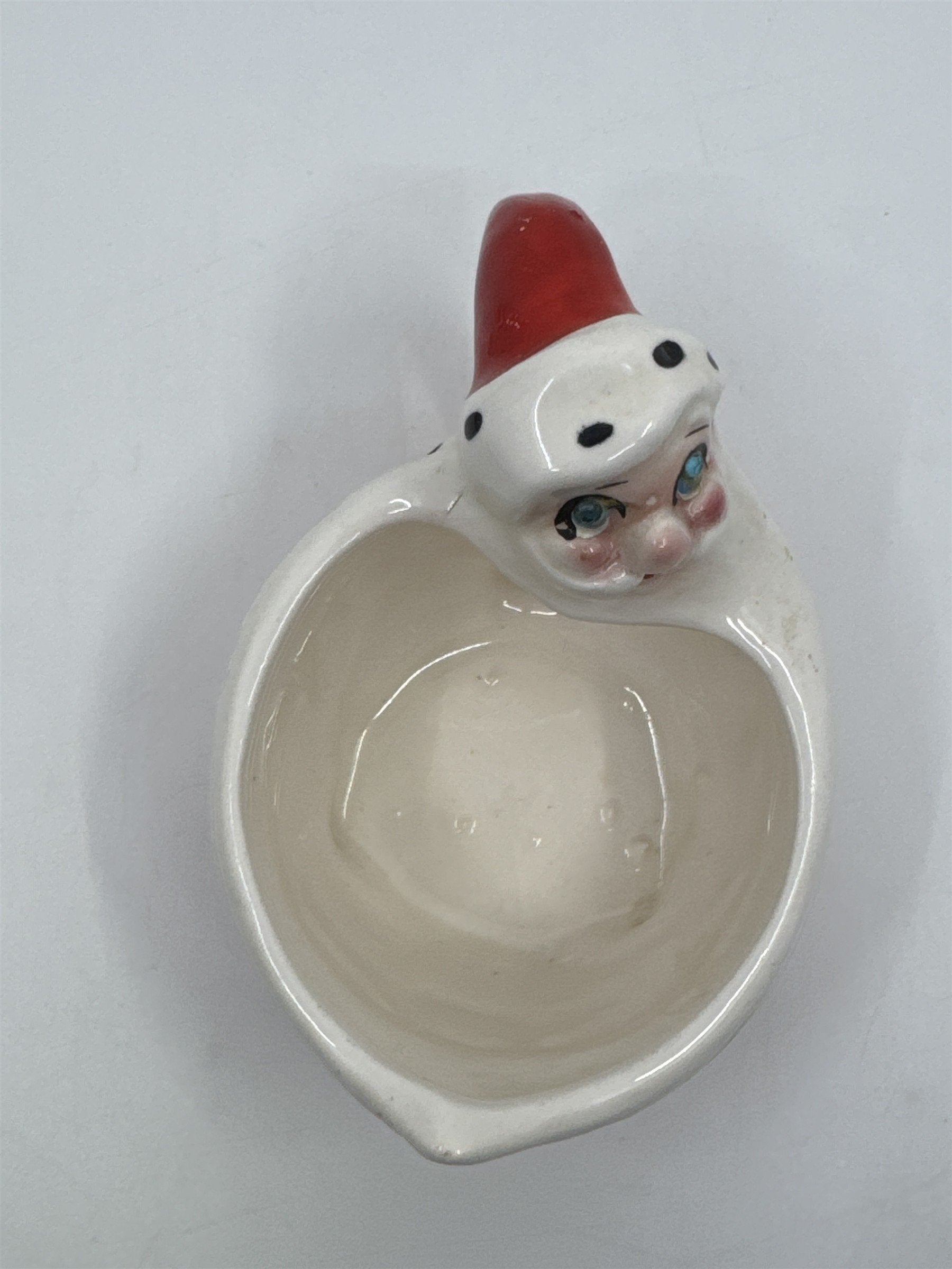 Vintage Santa Claus Ceramic Creamer W/ Blue Rhinestone Eyes Kreiss?