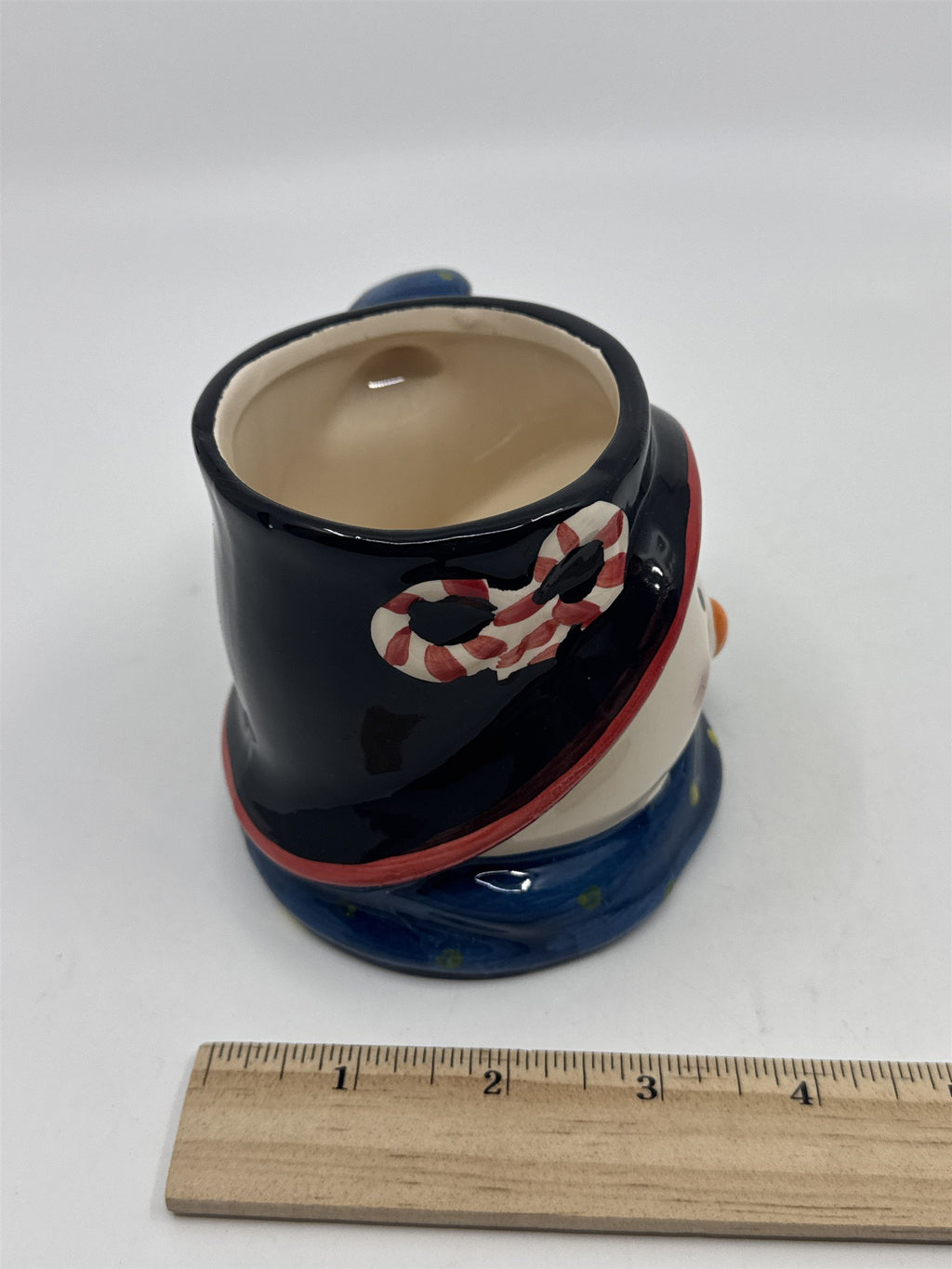 Vintage Christmas Holiday Ceramic Snowman Mug By Royal Norfolk *Chipped