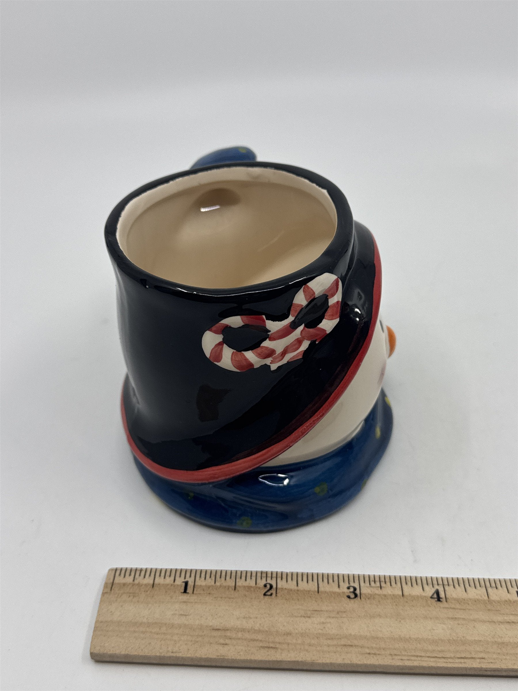 Vintage Christmas Holiday Ceramic Snowman Mug By Royal Norfolk *Chipped