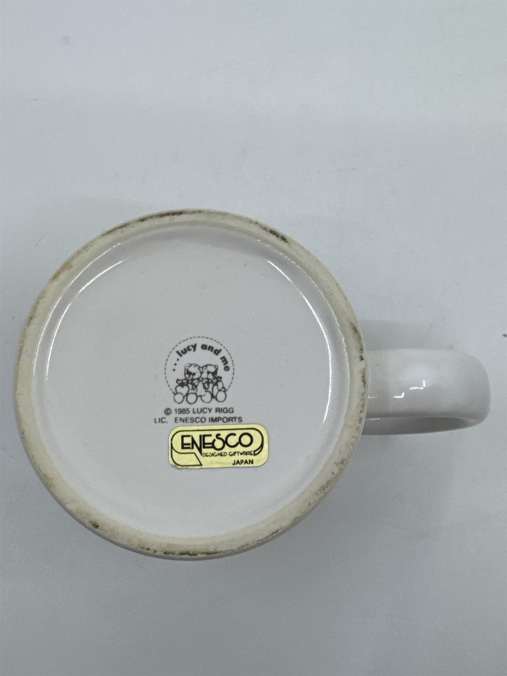 Vintage Enesco October Halloween Bear Coffee Mug Lucy Rigg 1985