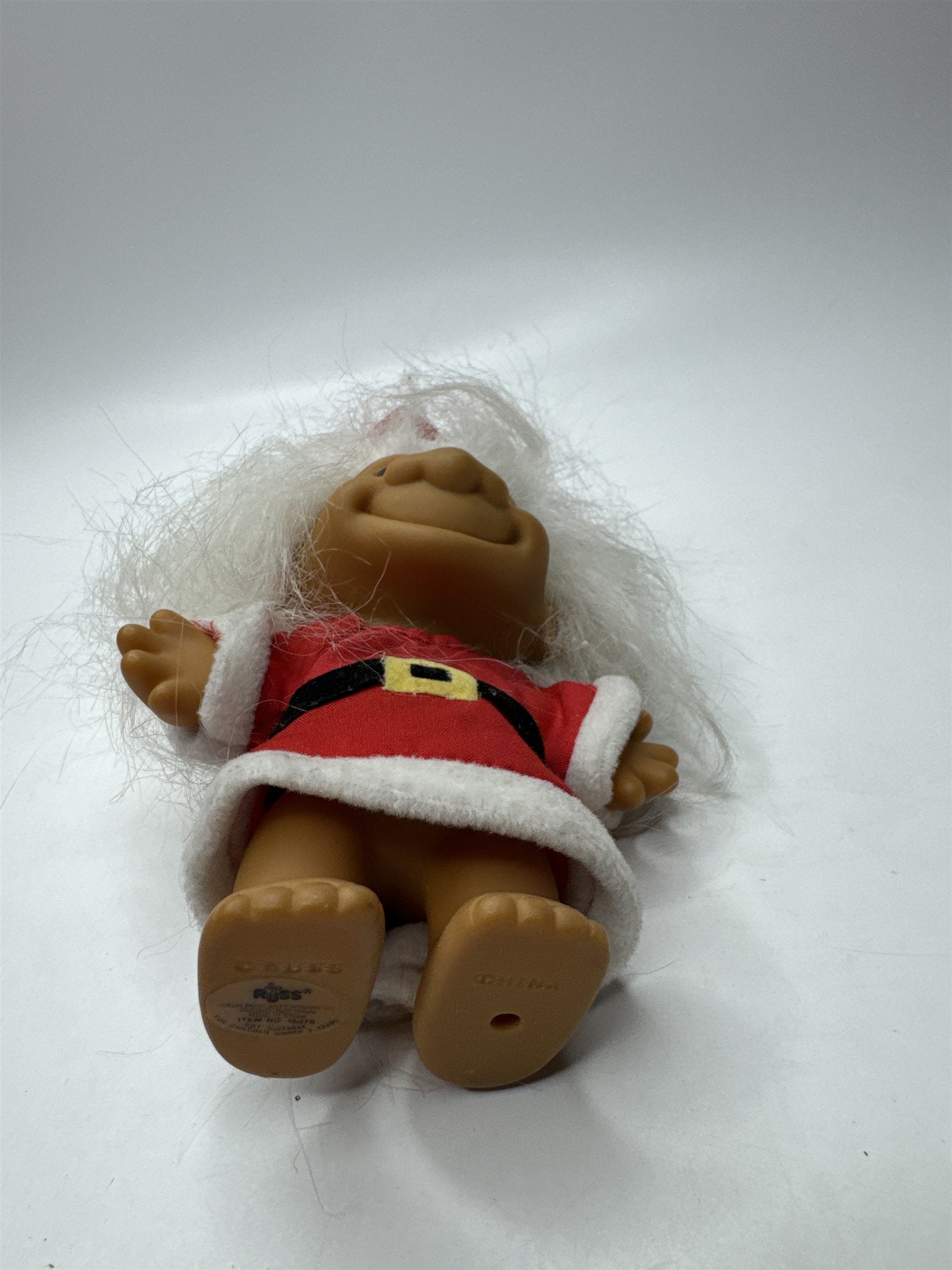 Russ Santa Claus Christmas Troll Doll /w Red and White Outfit 90s Retro Holiday