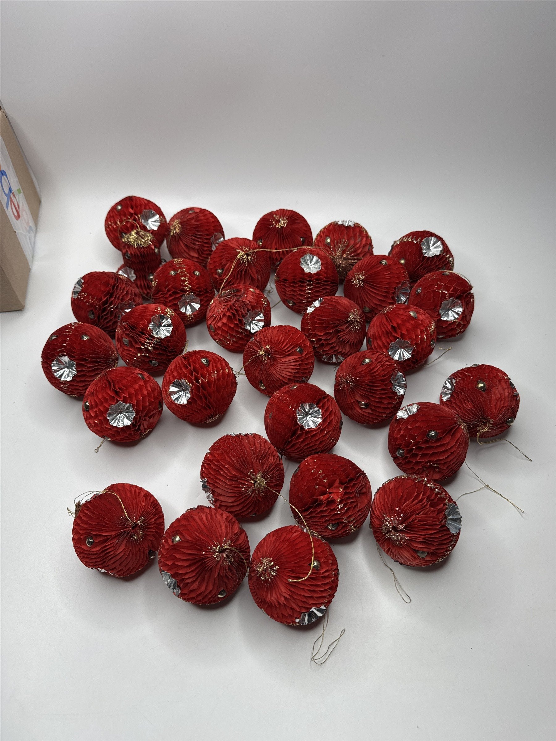 Lot of 12 Vintage Wire Bells Ornaments Christmas Home Decor Multicolored Balls