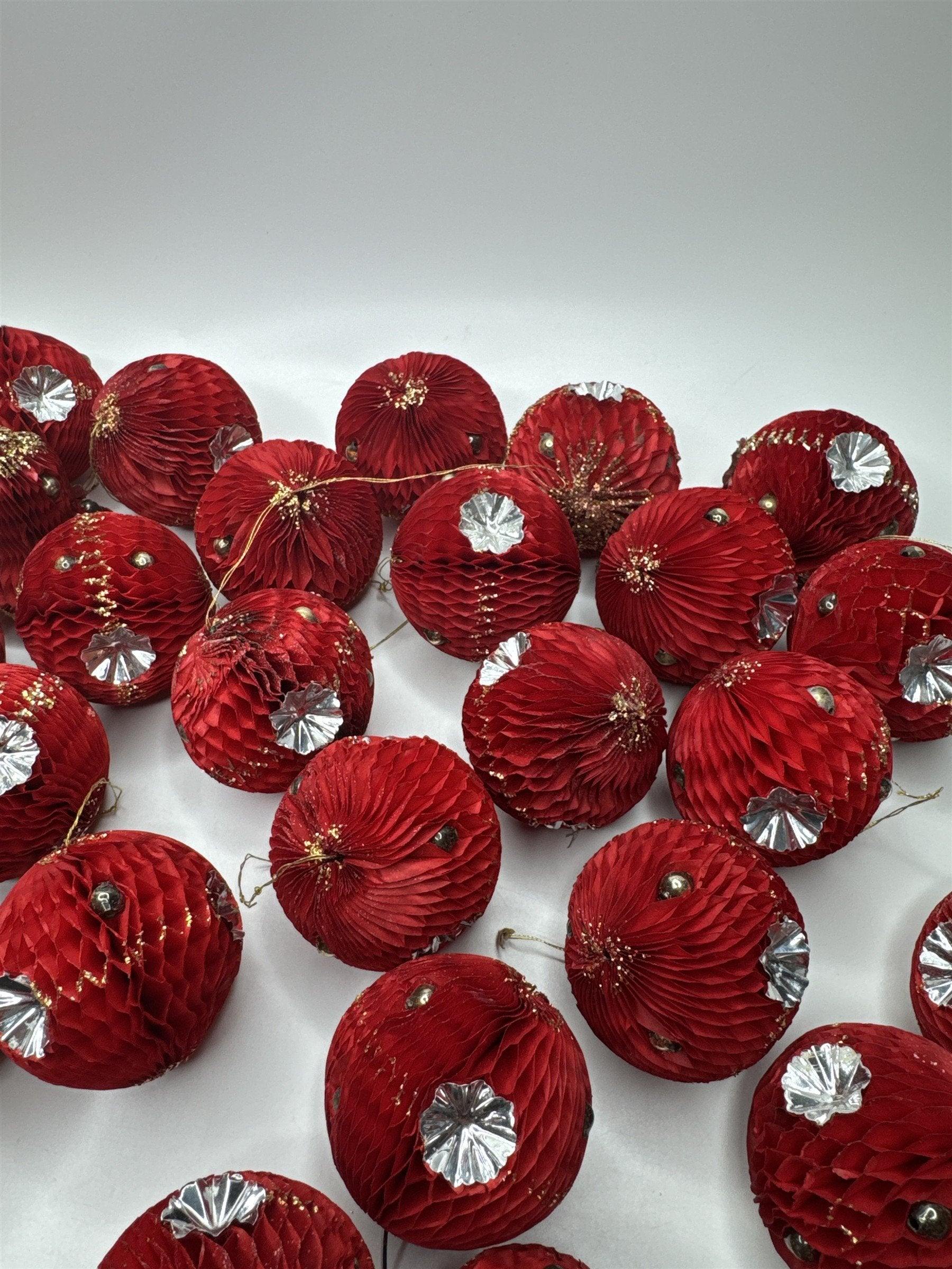 Lot of 12 Vintage Wire Bells Ornaments Christmas Home Decor Multicolored Balls