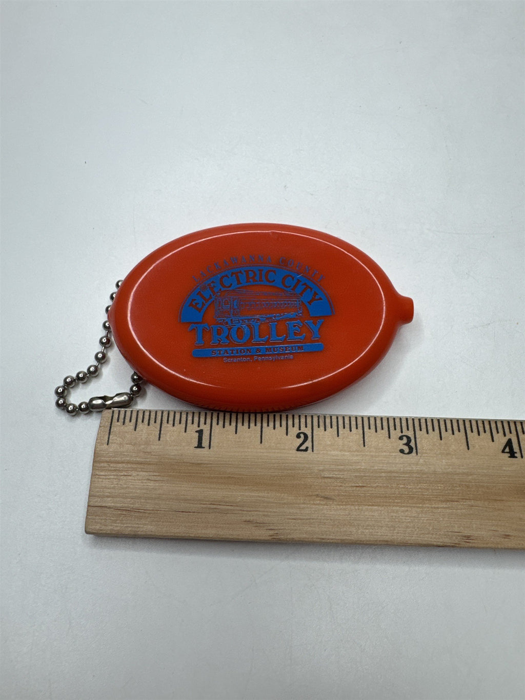 Vintage Lackawanna County Electric City Trolley Coin Purse Plastic