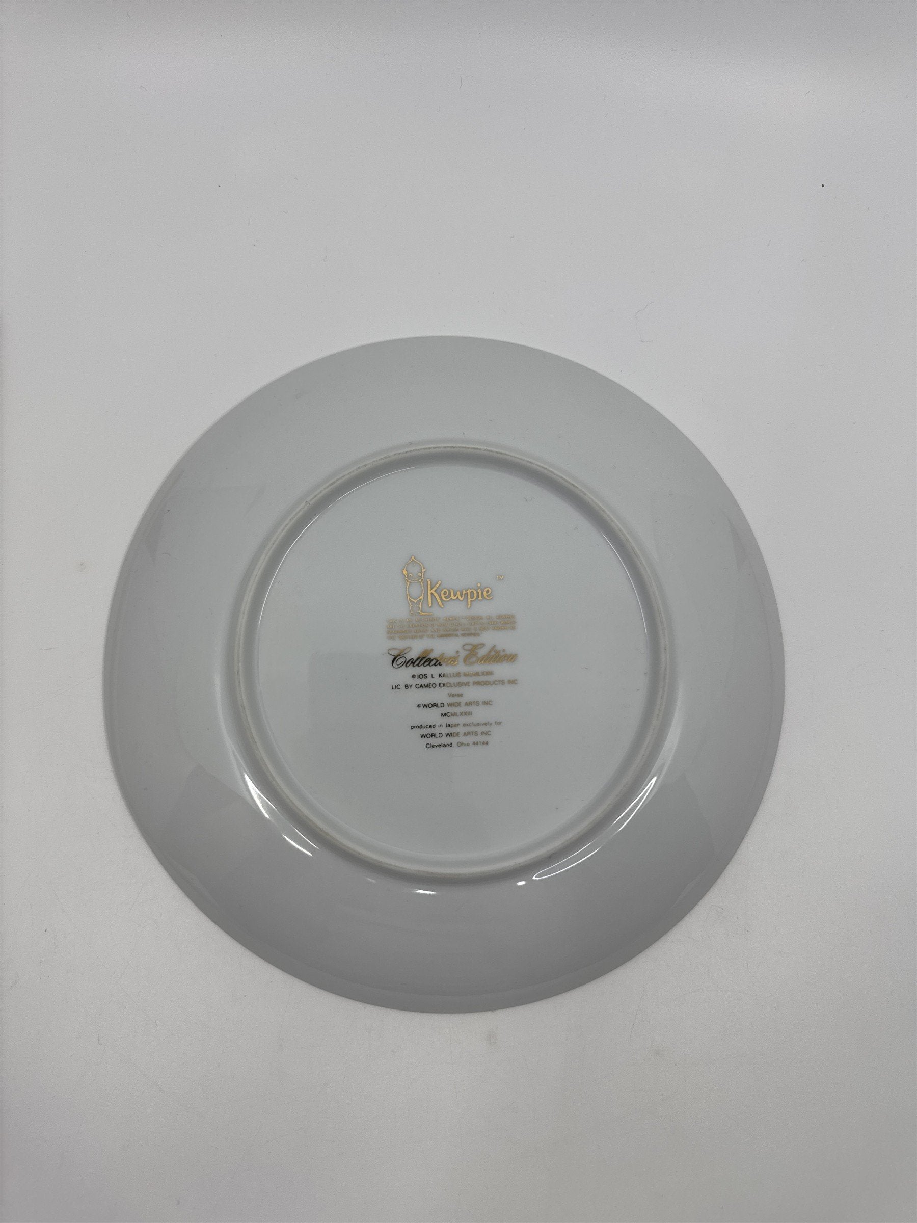 Vintage Kewpie Doll Plate "Love to you Today, Tomorrow, and Always"