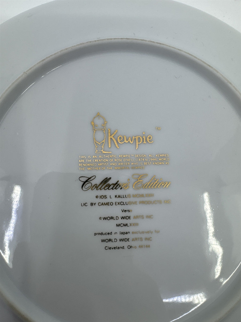 Vintage Kewpie Doll Plate "Love to you Today, Tomorrow, and Always"