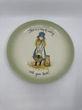 Vintage Holly Hobbie Plate "Love is a way of smiling with your heart"