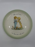 Vintage Holly Hobbie Plate "The easiest tasks are those done with love"
