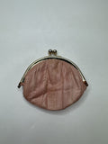 Vintage Pink Eel Skin Coin Purse/Wallet Made in Korea Womens Accessory