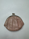 Vintage Pink Eel Skin Coin Purse/Wallet Made in Korea Womens Accessory