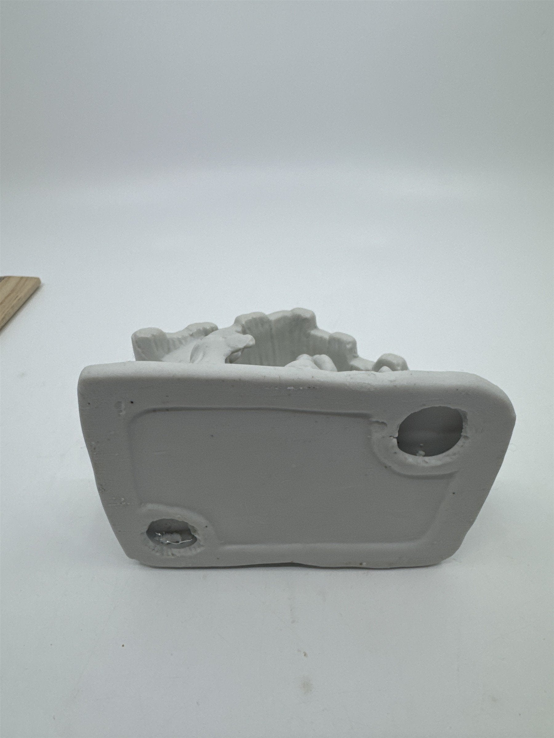 Vintage White Ceramic Nativity Figurine Scene Enesco Holiday Decorative Piece