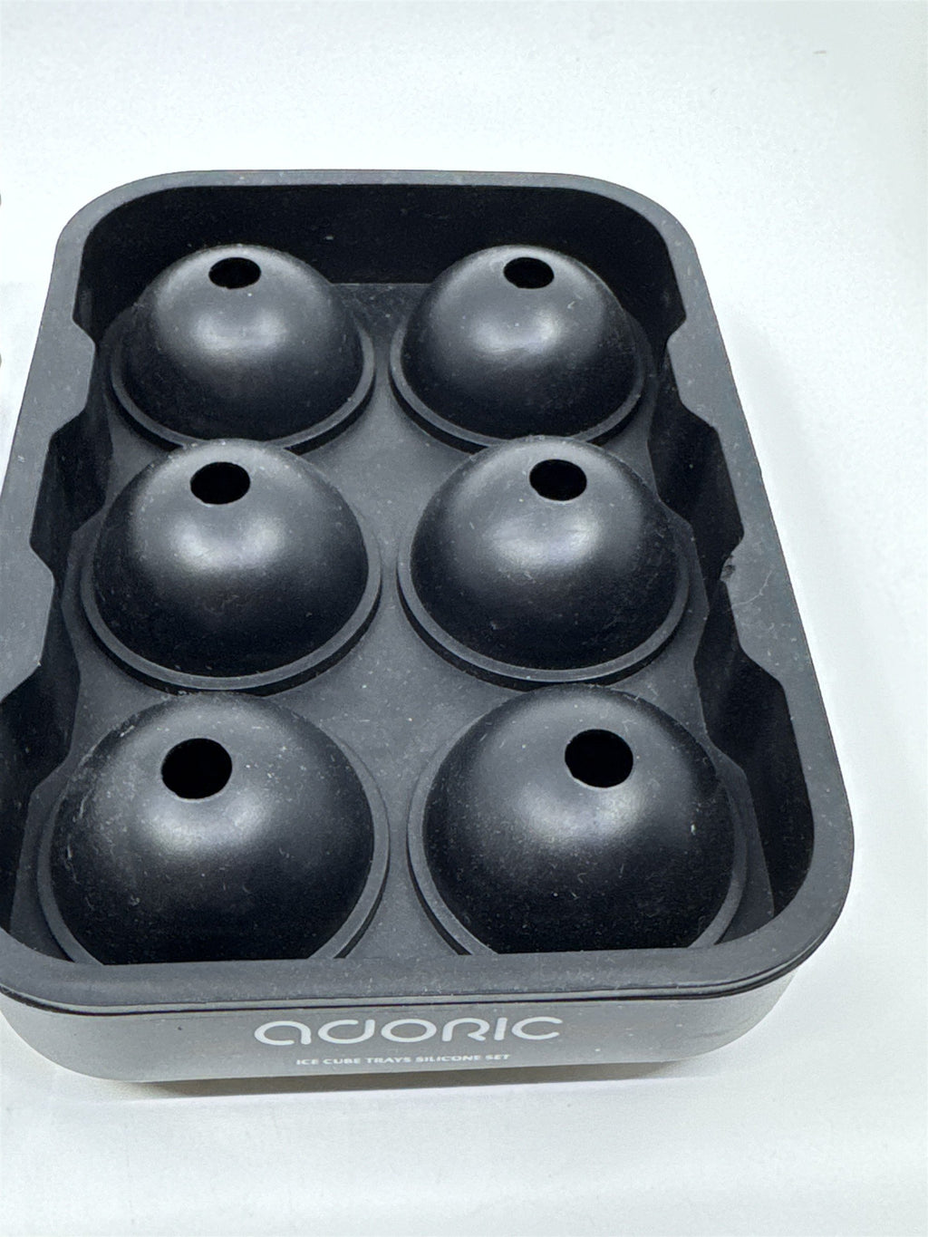 Set Of 2 Ice Cube Trays Square Mold And Large Whiskey Ball Silicone Ice Cubes