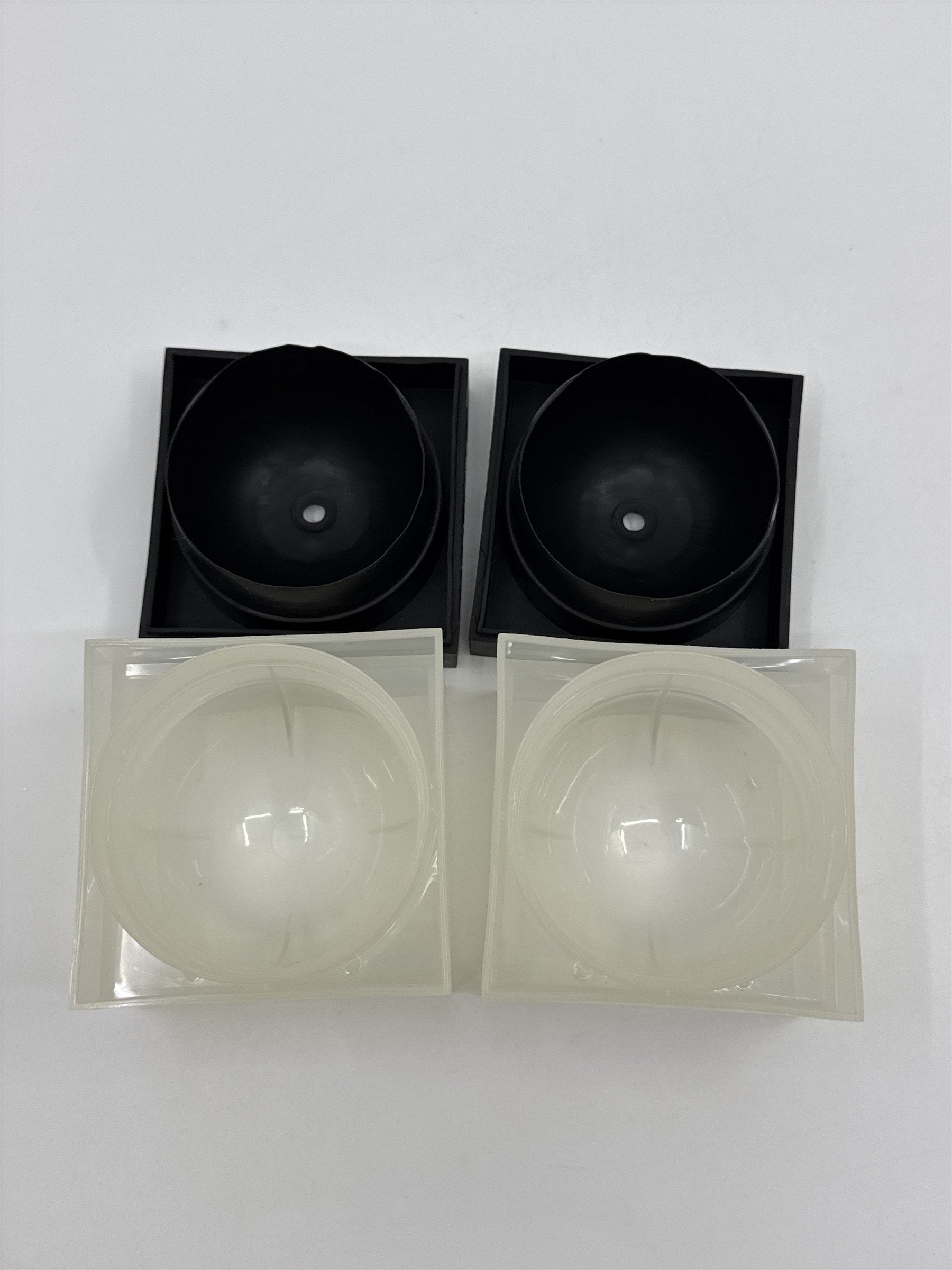 Set Of 2 Blksmith Ice Cube Molds Large Whiskey Ball Silicone Ice Cubes