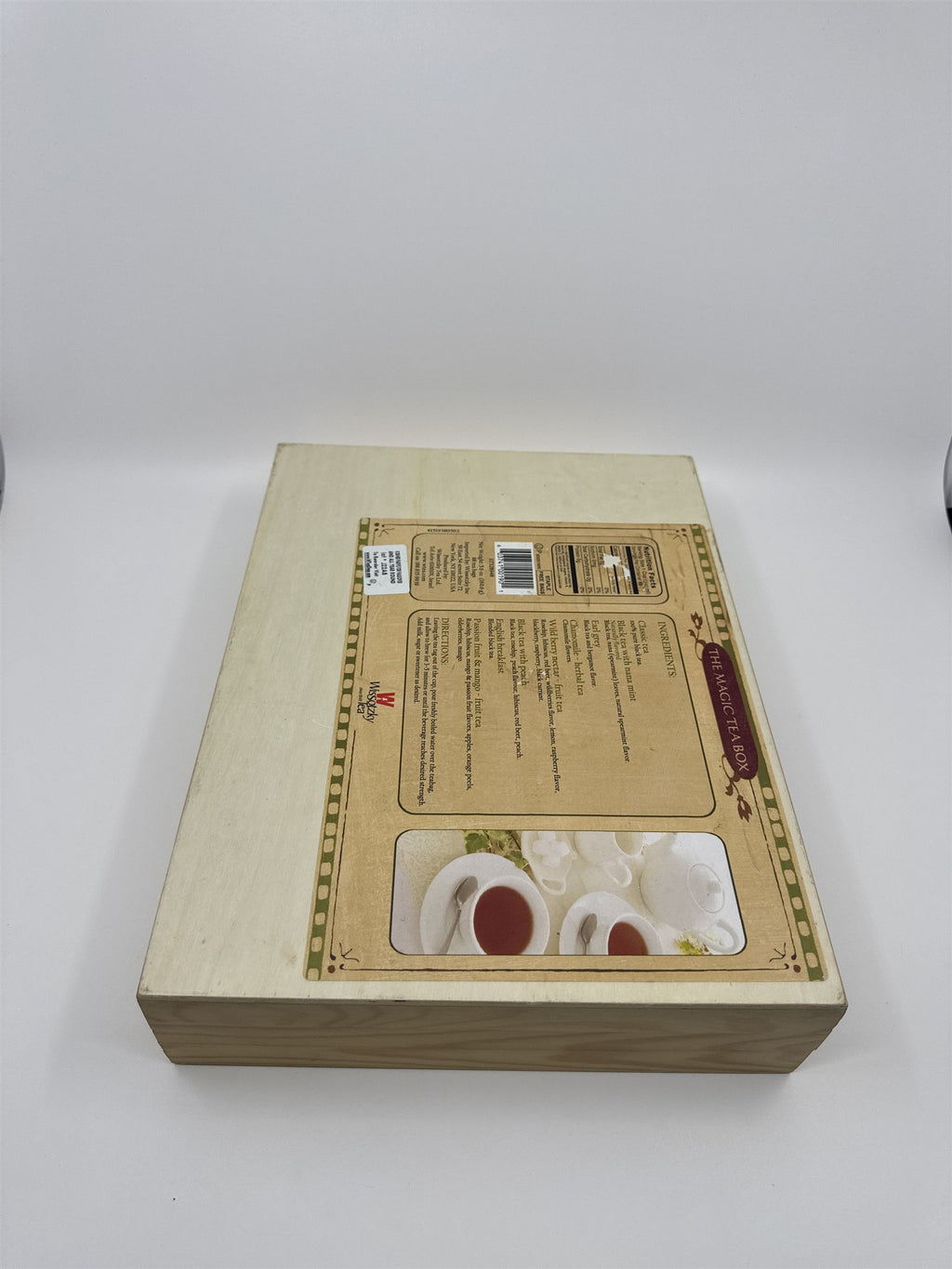 The Magic Tea Box Wissotzky Tea Wooden Empty Tea Chest