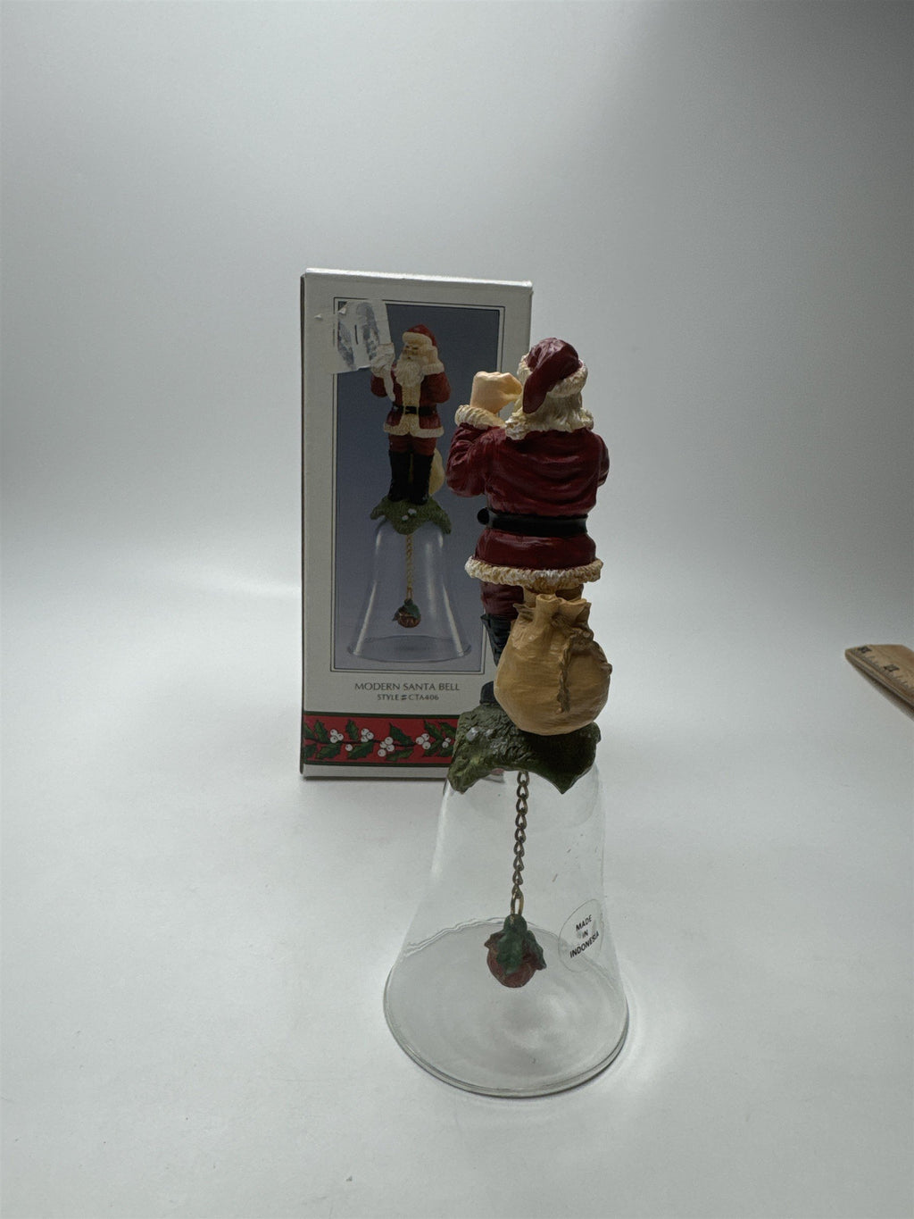 Vintage 1992 Novelino Christmas Through the Ages Modern Santa Bell
